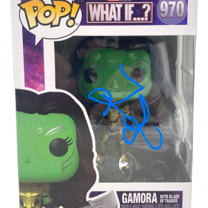 Zoe Saldana Signed Gamora Funko Pop What If Guardians of The Galaxy Beckett COA

