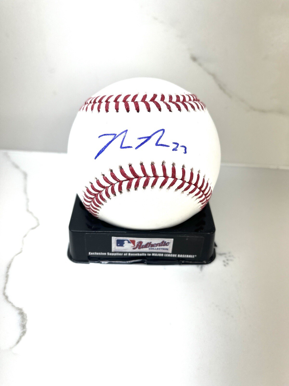 Max Meyer Hand Signed OML Baseball Miami Marlins Beckett BAS
