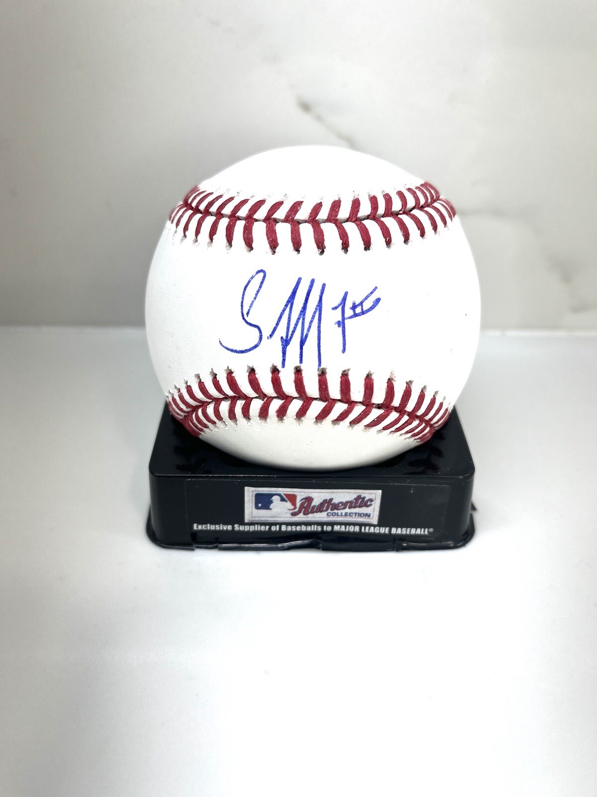 Jesus Sanchez Hand Signed OML Baseball Miami Marlins Beckett BAS
