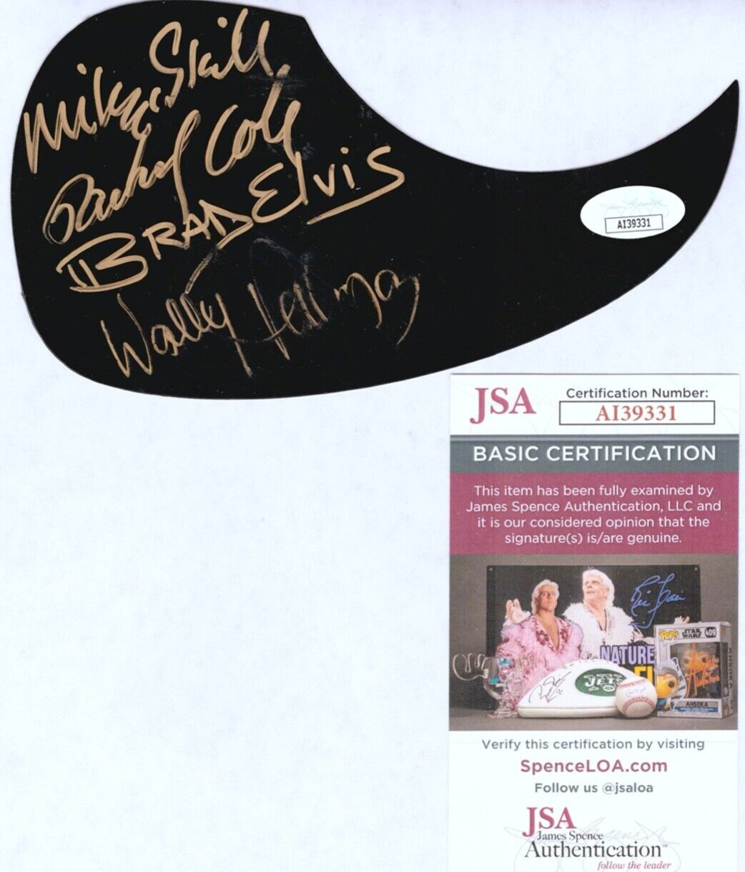 THE ROMANTICS SKILL COLE ELVIS PALMAR Signed Autograph Pickguard JSA COA
