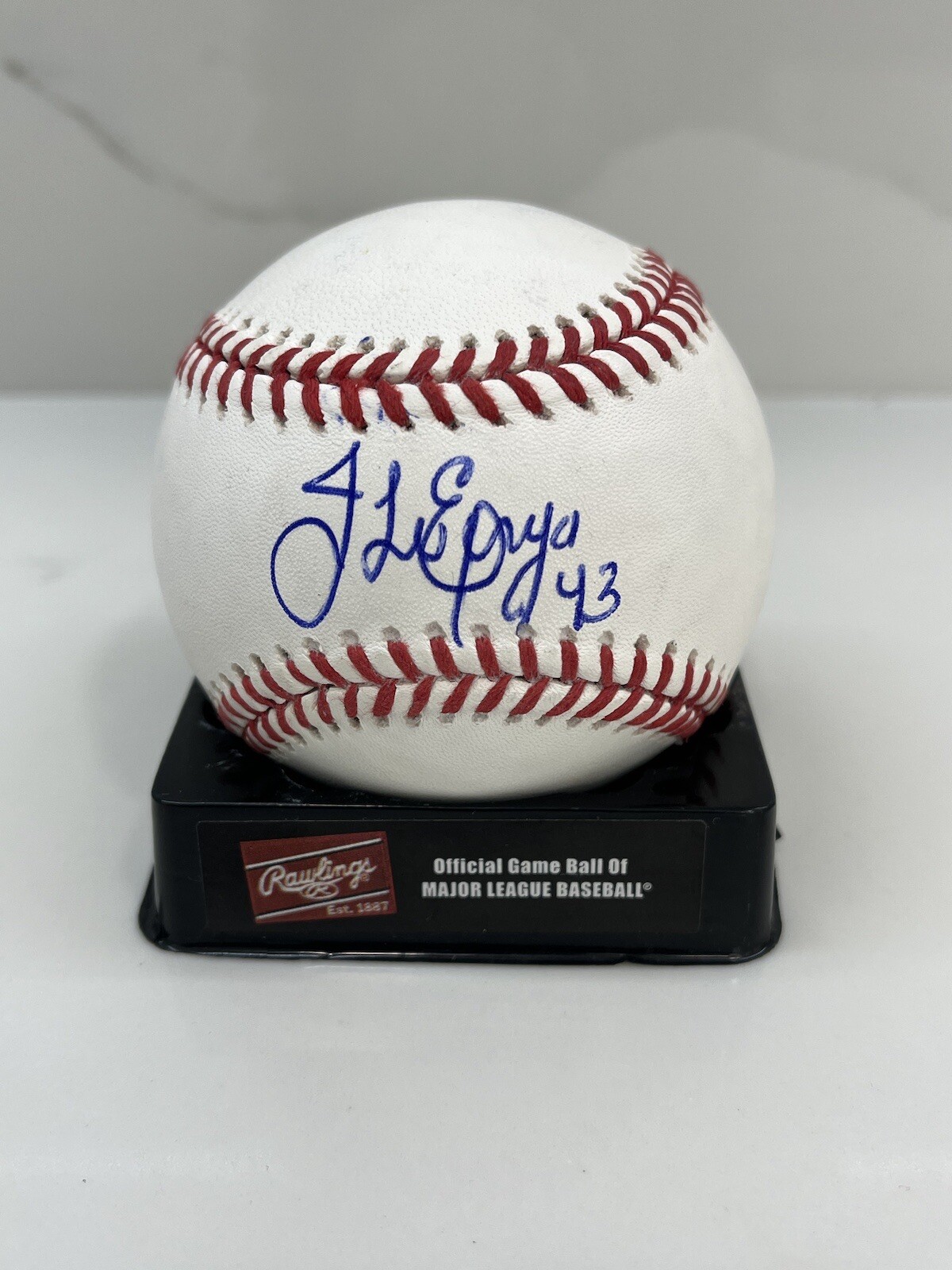 JONATHON LOAISIGA HAND SIGNED OML BASEBALL NEW YORK YANKEES BECKETT CERT BAS #1
