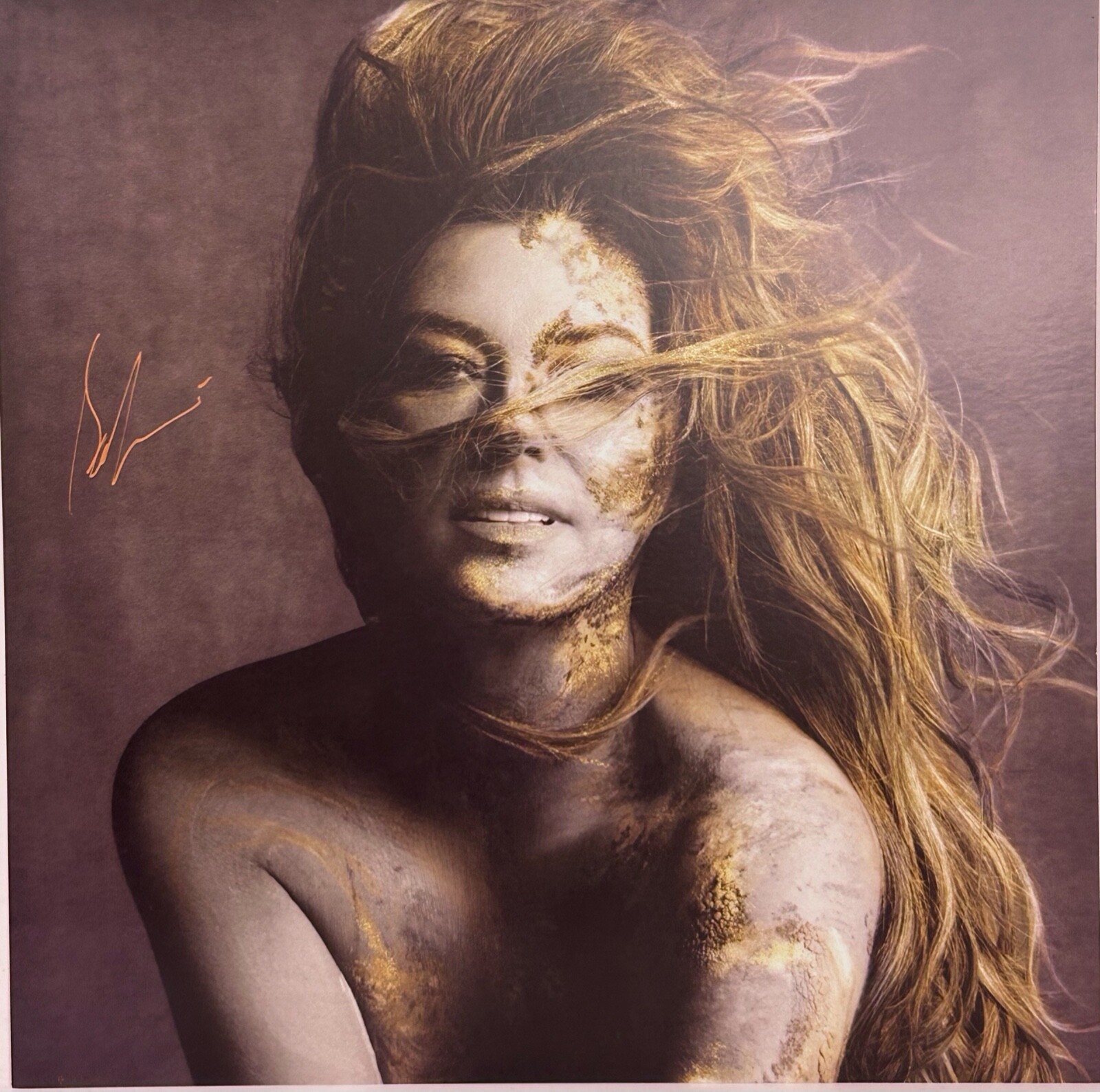 SHANIA TWAIN Signed Autograph LP Insert 