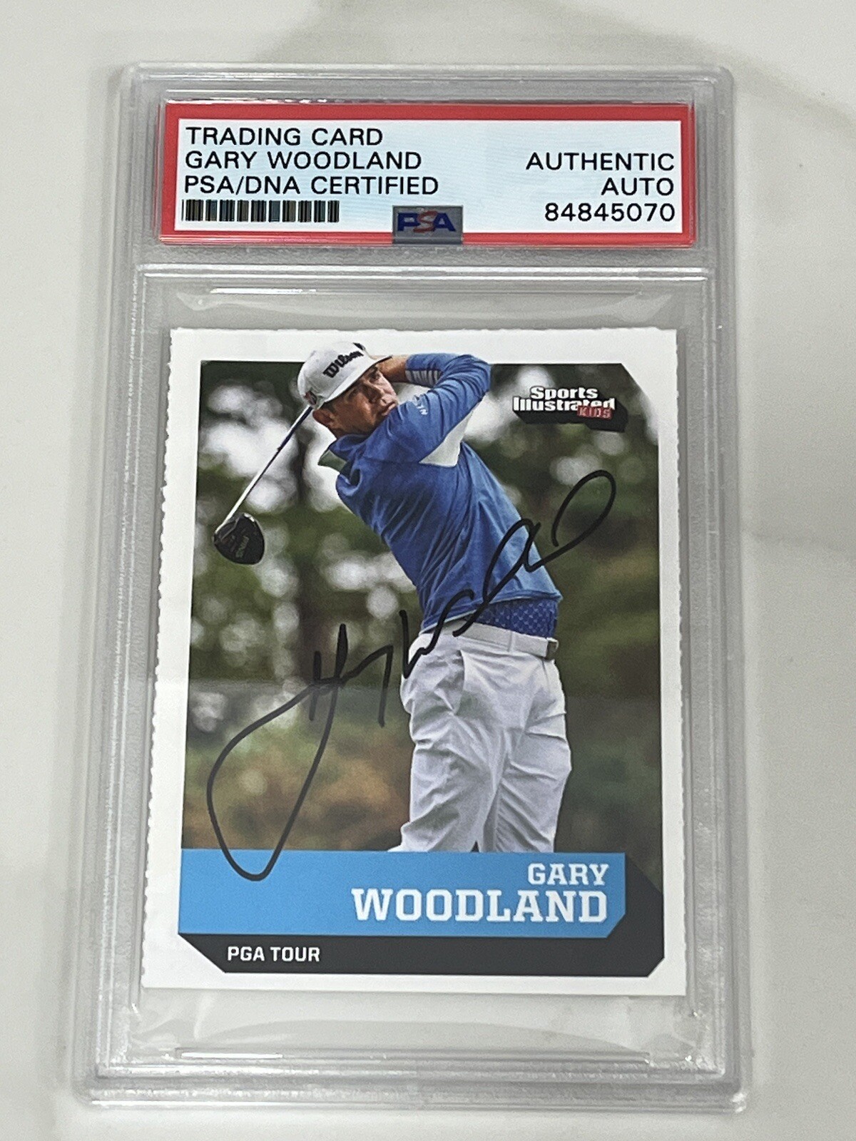 GARY WOODLAND SIGNED ROOKIE CARD AUTO Sports Illustrated SI Kids PGA PSA DNA #2
