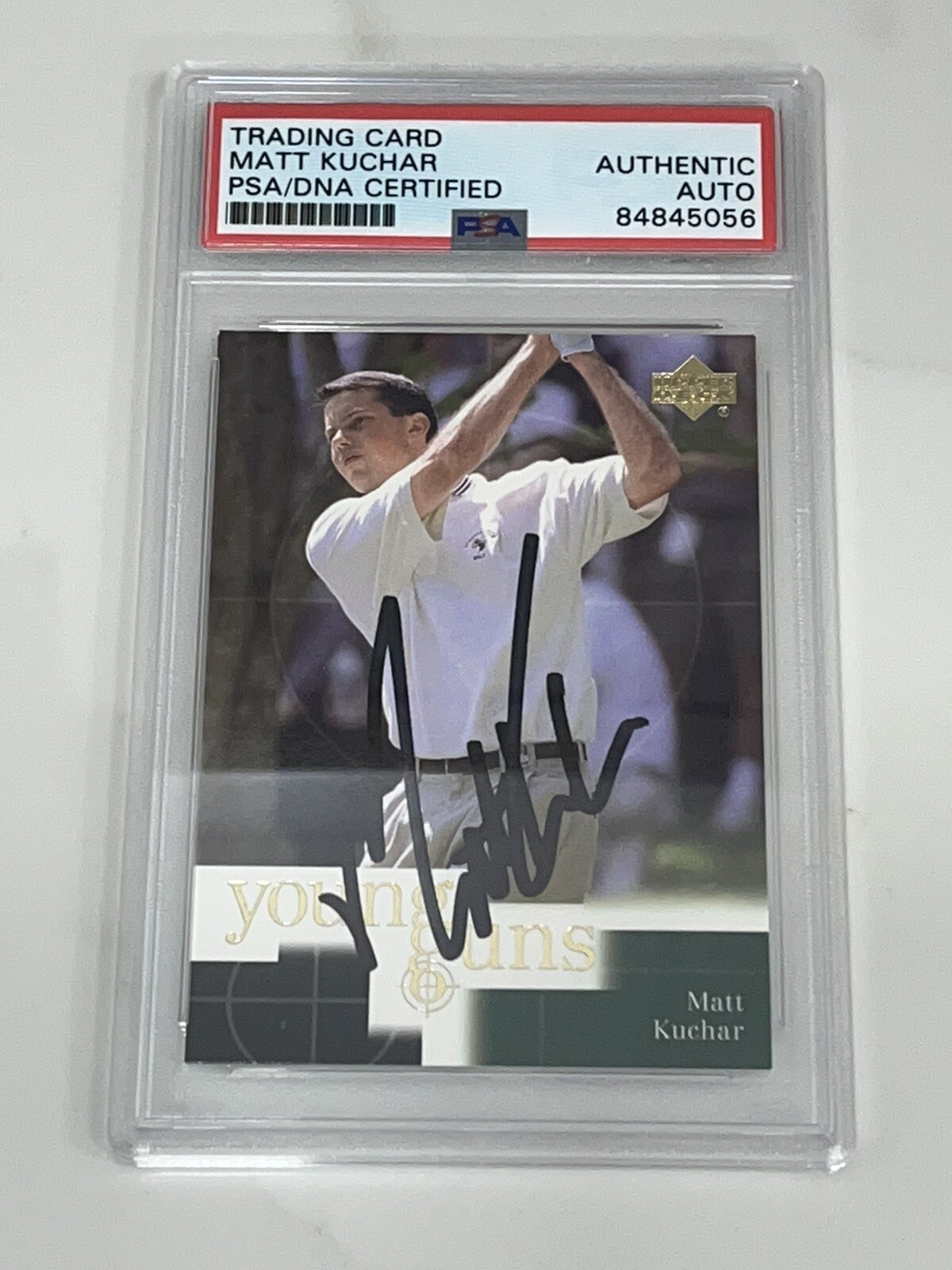 MATT KUCHAR SIGNED YOUNG GUNS ROOKIE CARD AUTO PGA PSA DNA
