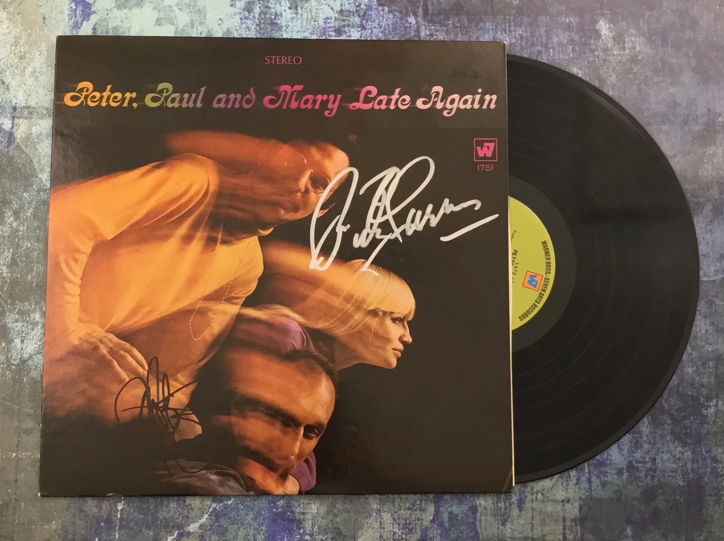 GFA Yarrow & Stookey * PETER, PAUL and MARY * Band Signed Record Album AD2 COA
