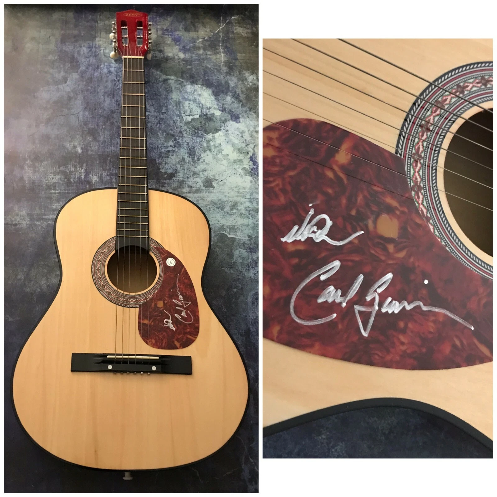 GFA The Buckinghams * CARL GIAMMARESE * Signed Acoustic Guitar COA
