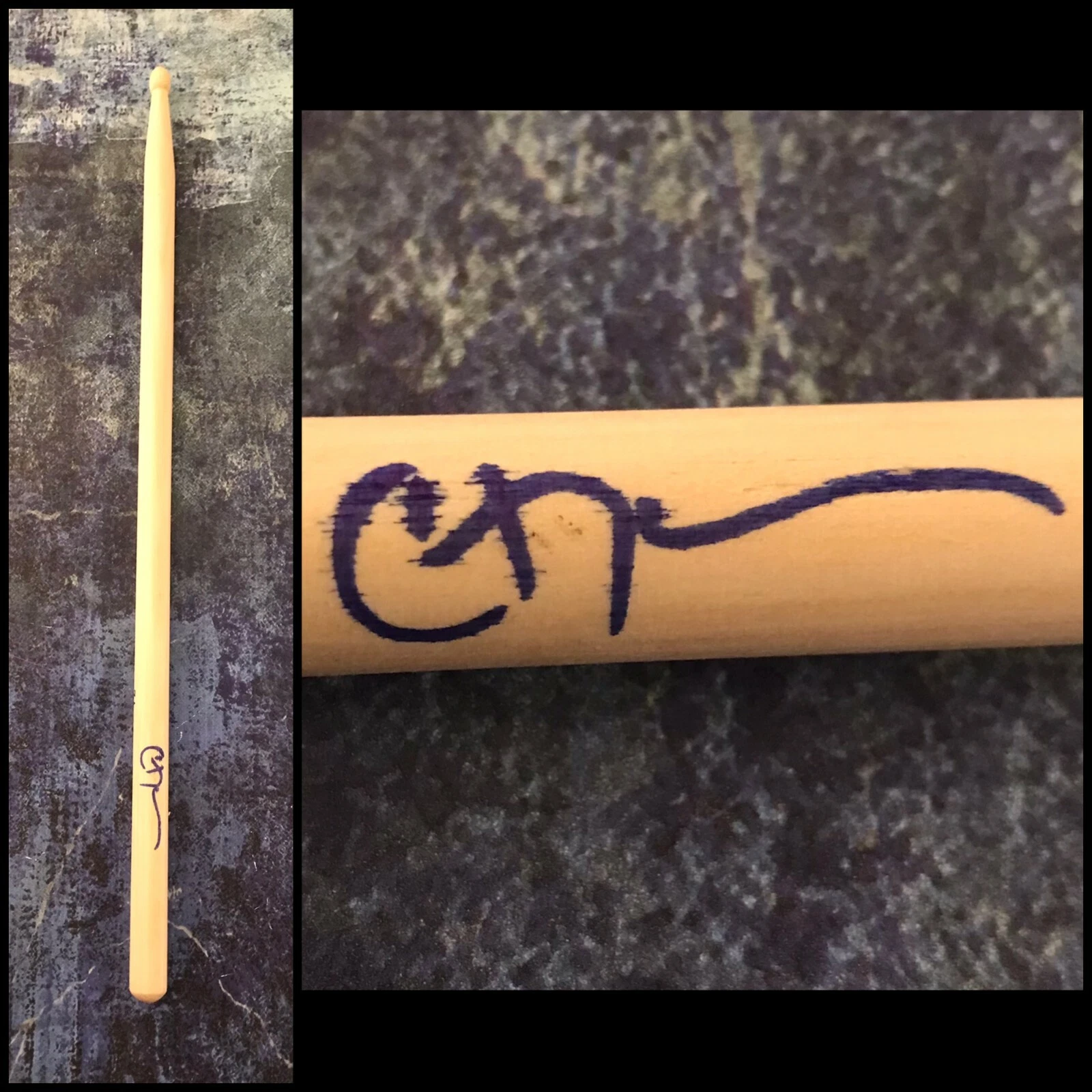 GFA HINDER BAND DRUMMER * CODY HANSON * SIGNED AUTOGRAPH DRUMSTICK PROOF C2 COA COLLECTIBLE MEMORABILIA