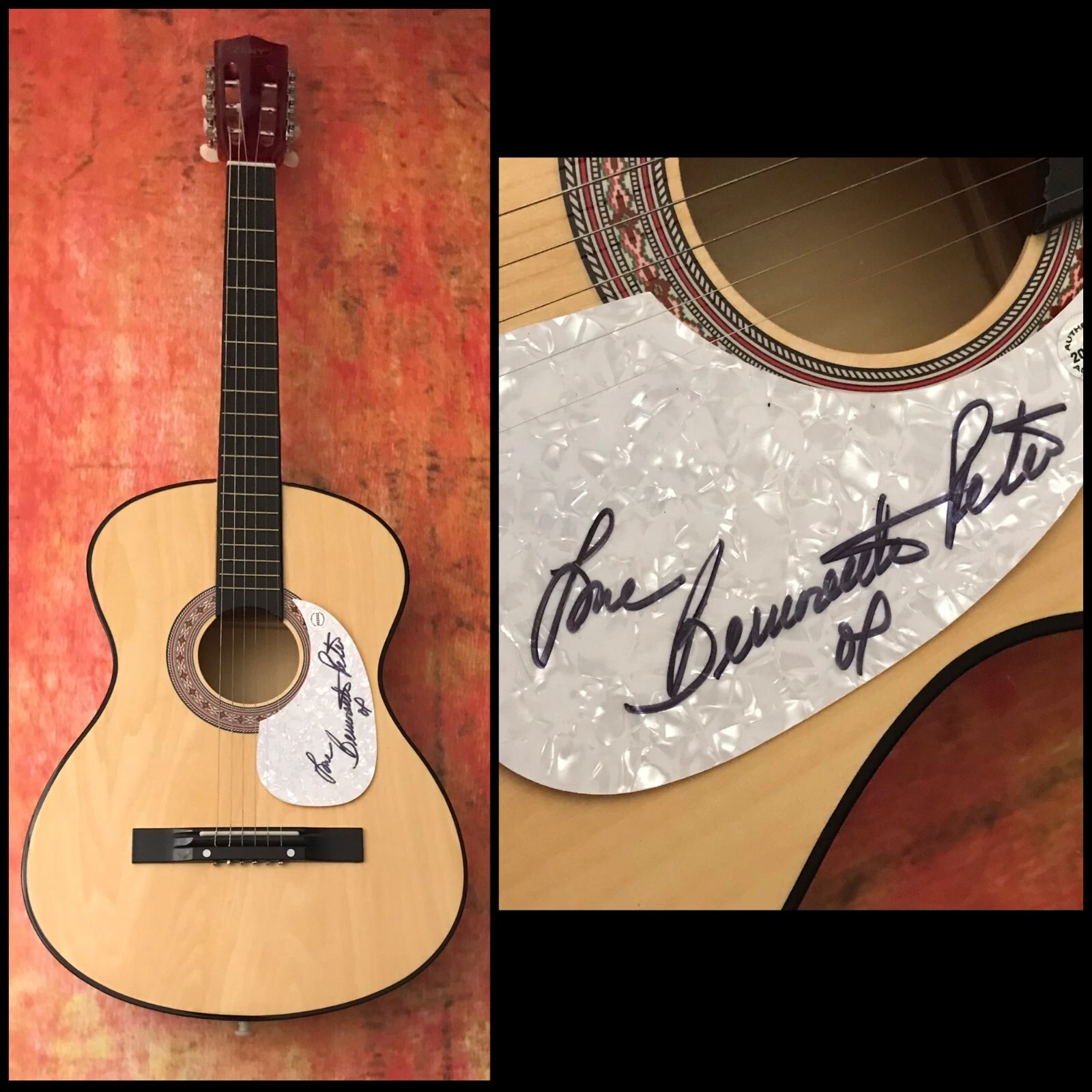 GFA Anything You Can Do Star * BERNADETTE PETERS * Signed Acoustic Guitar B3 COA
