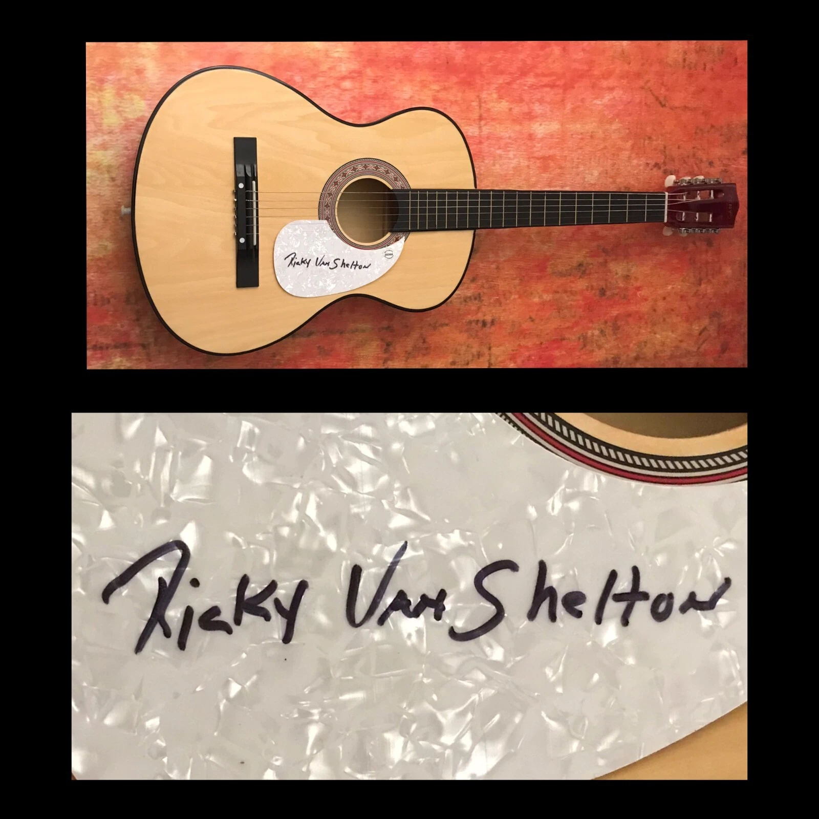 GFA Loving Proof Star * RICKY VAN SHELTON * Signed Acoustic Guitar COA
