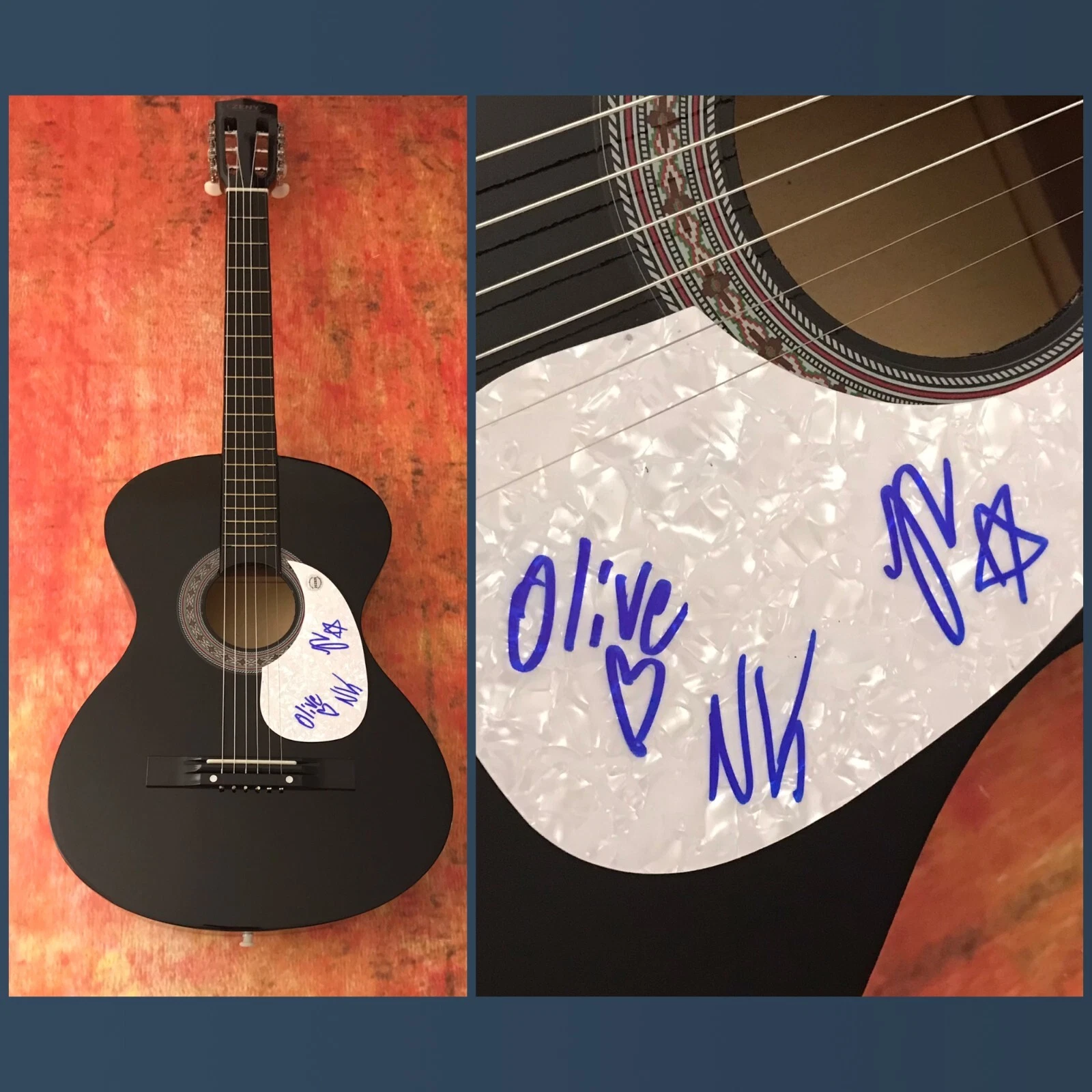 GFA Julia Cumming x3 Band * SUNFLOWER BEAN * Signed Acoustic Guitar PROOF C COA
