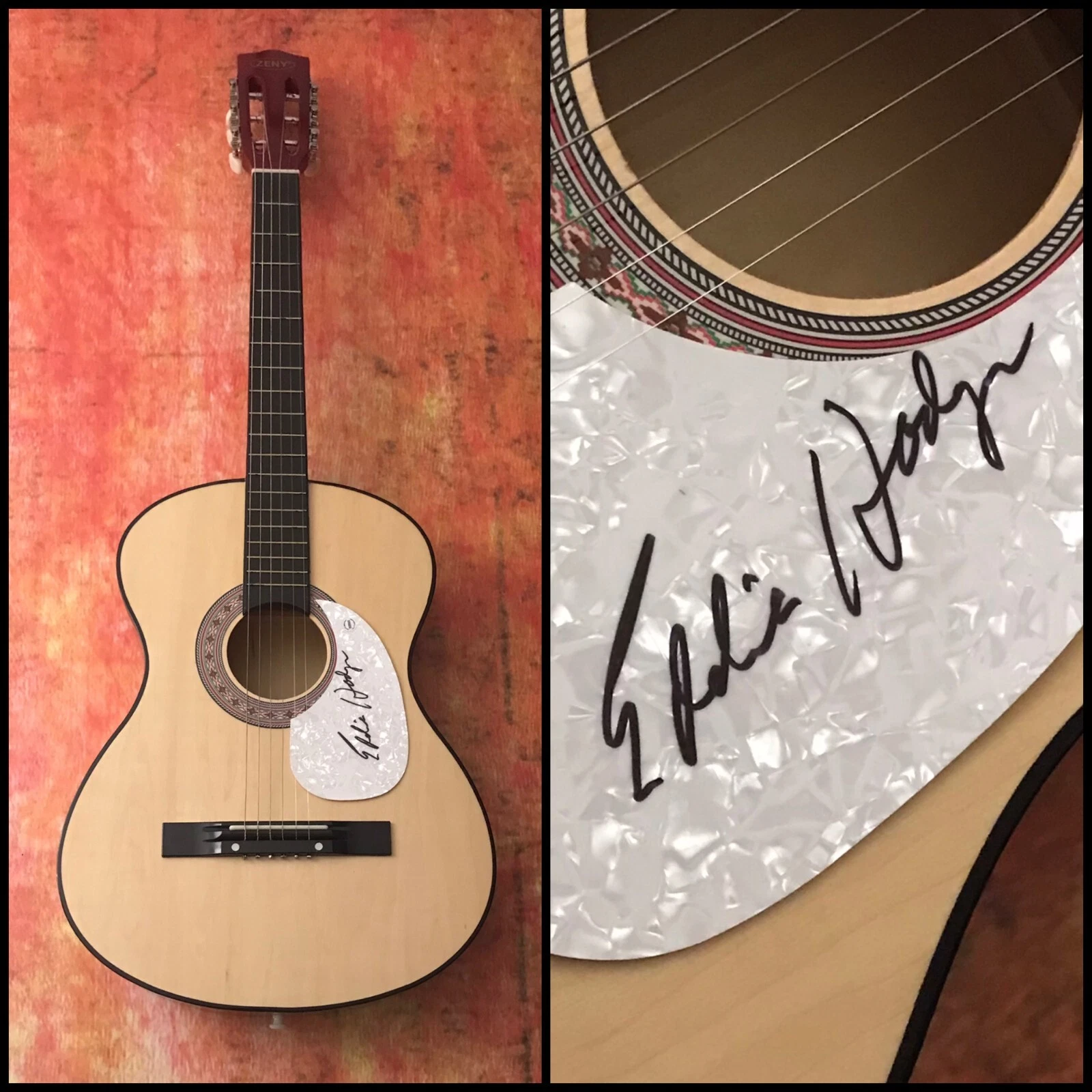 GFA I'm Gonna Knock on Your Door * EDDIE HODGES * Signed Acoustic Guitar E1 COA
