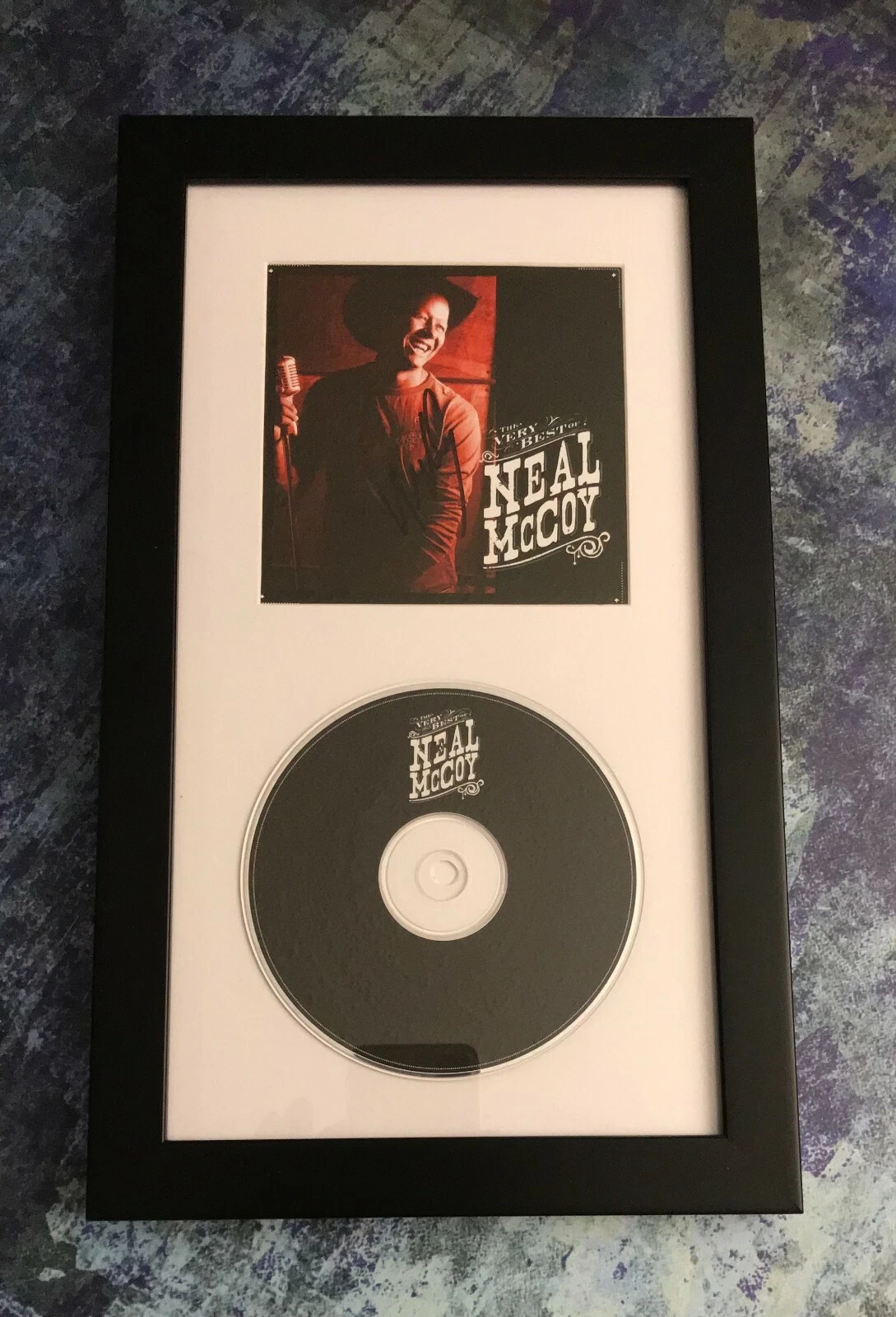GFA Country Legend the Very Best of * NEAL McCOY * Signed Framed CD Booklet COA
