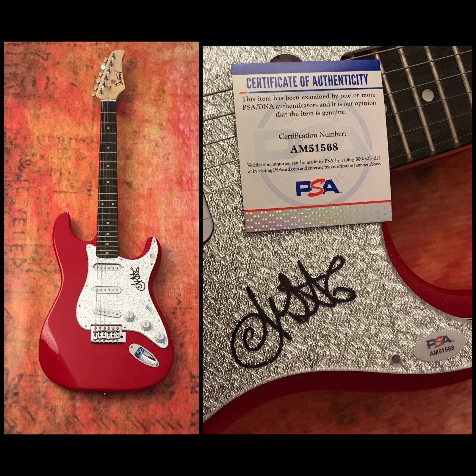 PSA Arch Enemy Band Star * ALISSA WHITE-GLUZ * Signed Electric Guitar COA
