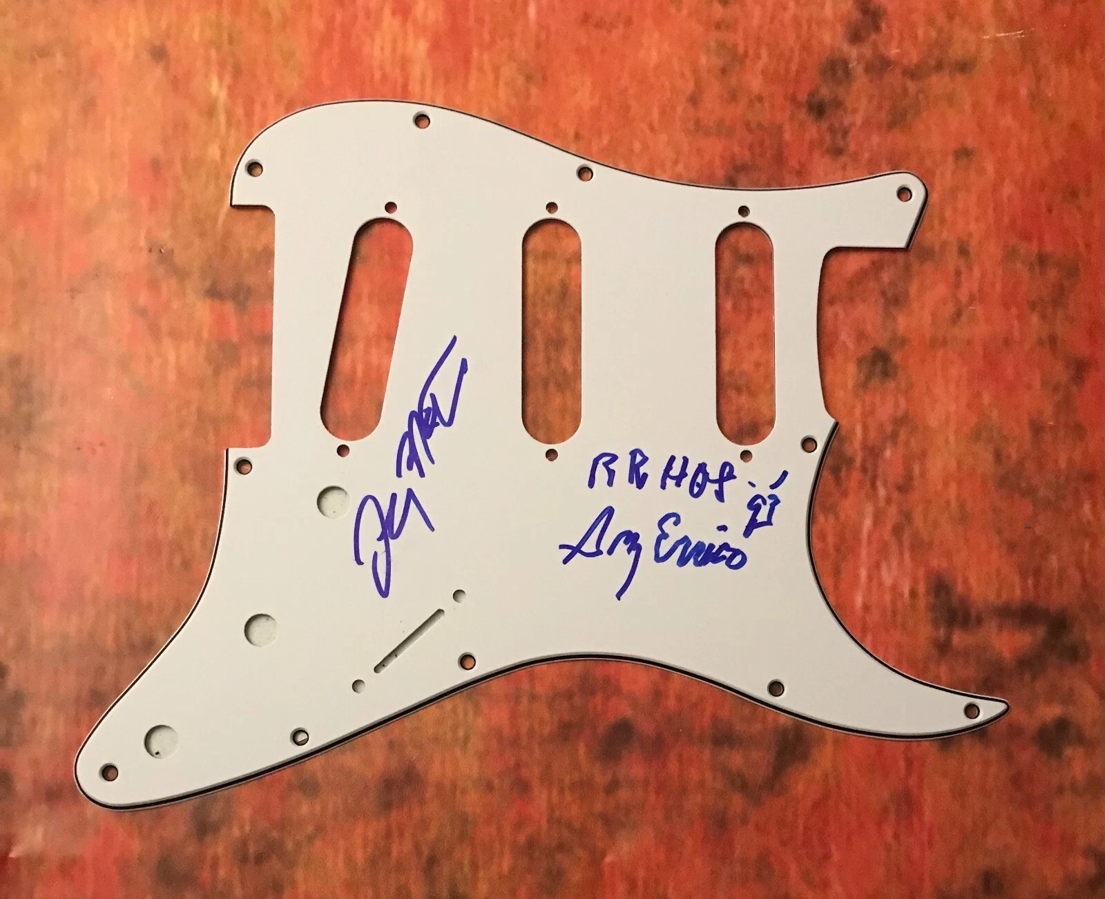 GFA Greg & Jerry * SLY AND THE FAMILY STONE * Signed Electric Pickguard AD1 COA
