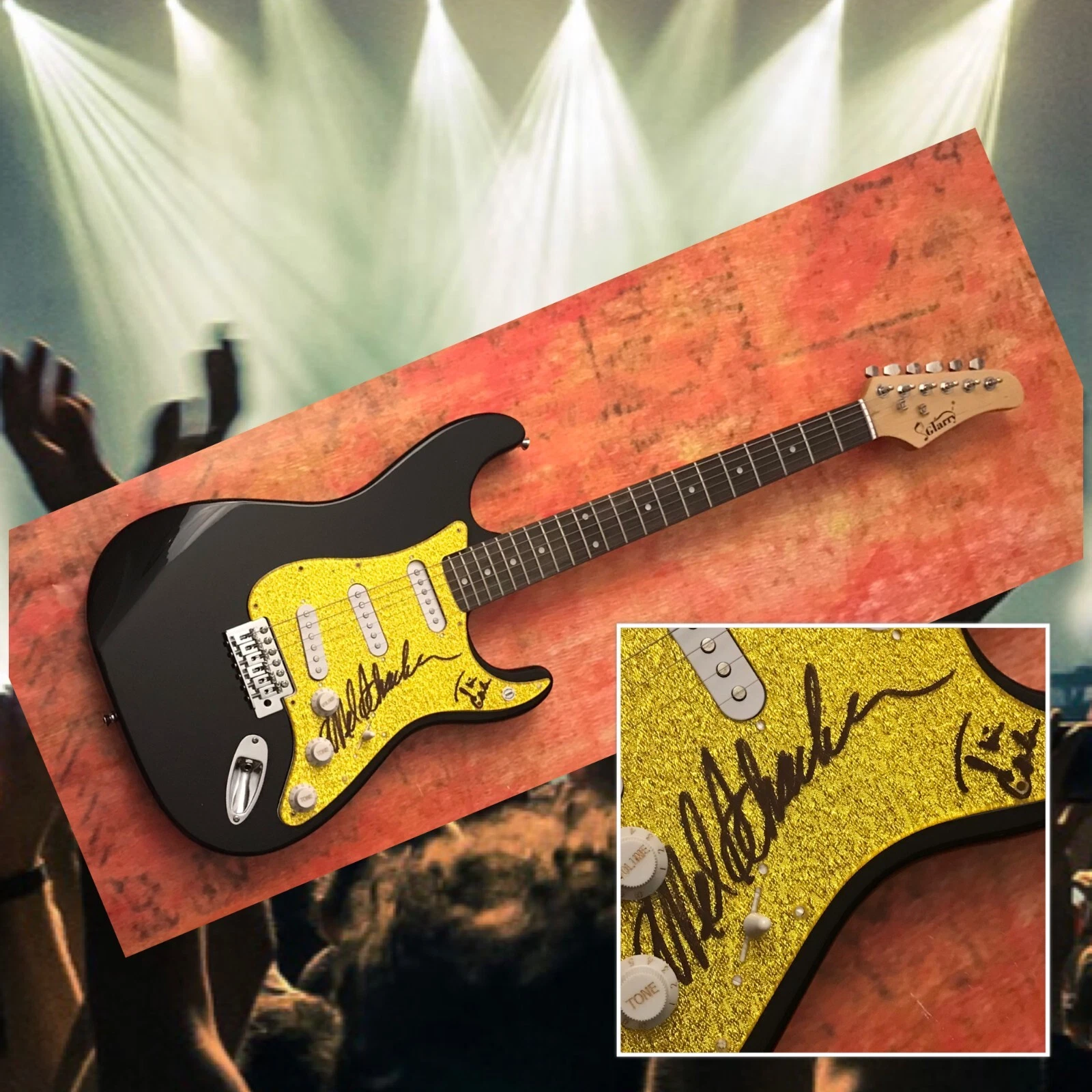 GFA Mel Schacher x2 Band * GRAND FUNK RAILROAD * Signed Electric Guitar COA
