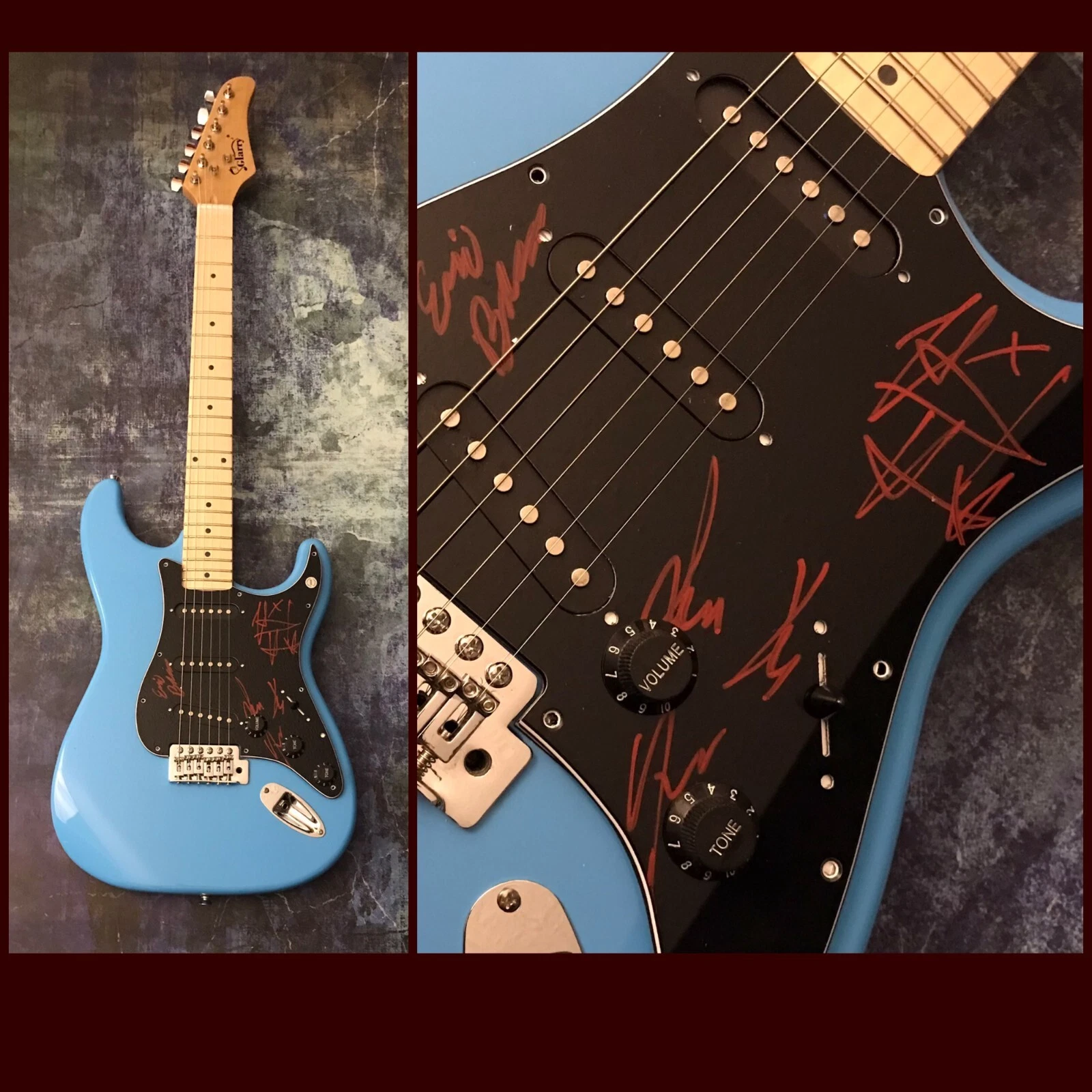 GFA Vincent Torres x4 Band * AWAKE AT LAST * Signed Electric Guitar PROOF COA
