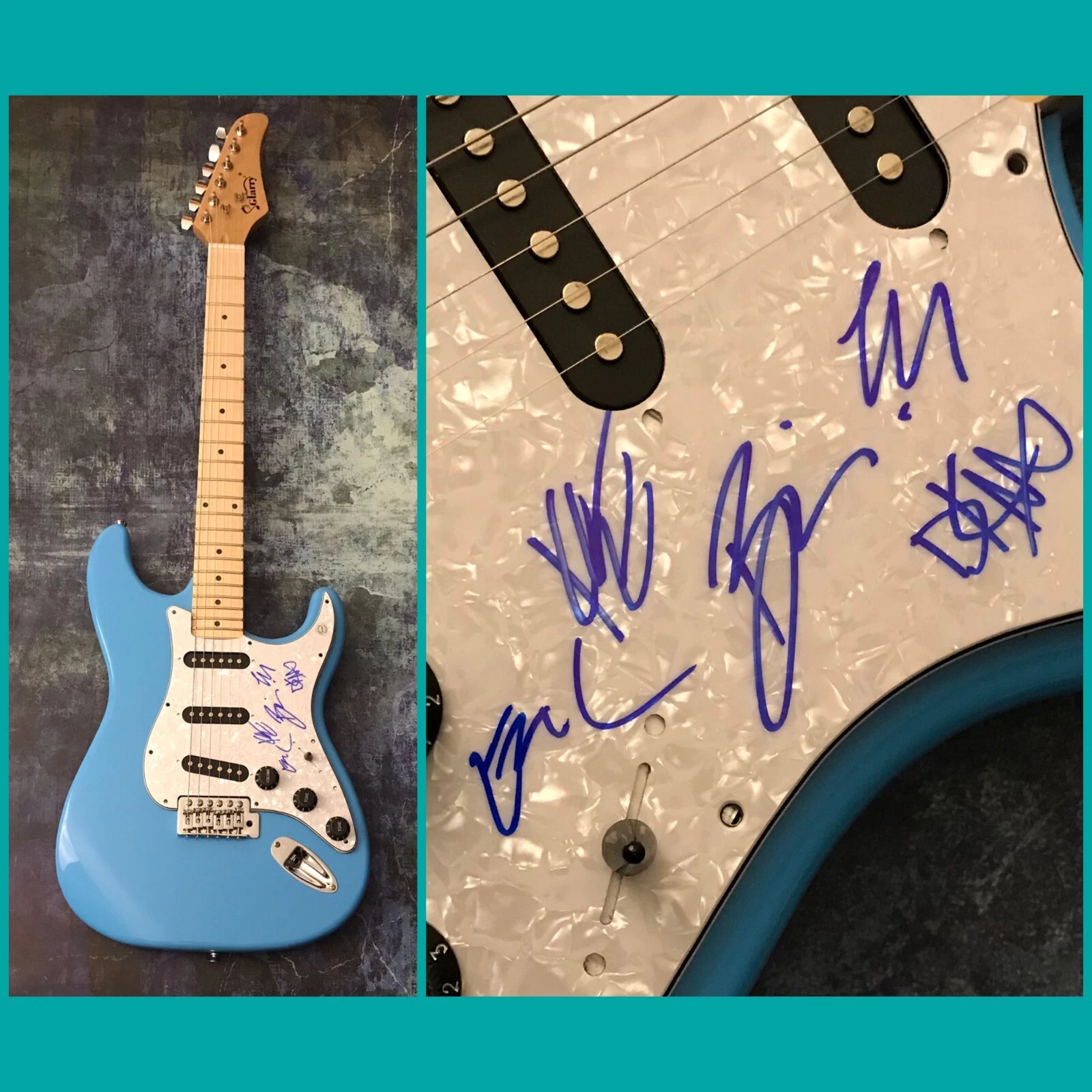 GFA I've Given Up on You x5 Band * REAL FRIENDS * Signed Electric Guitar R5 COA
