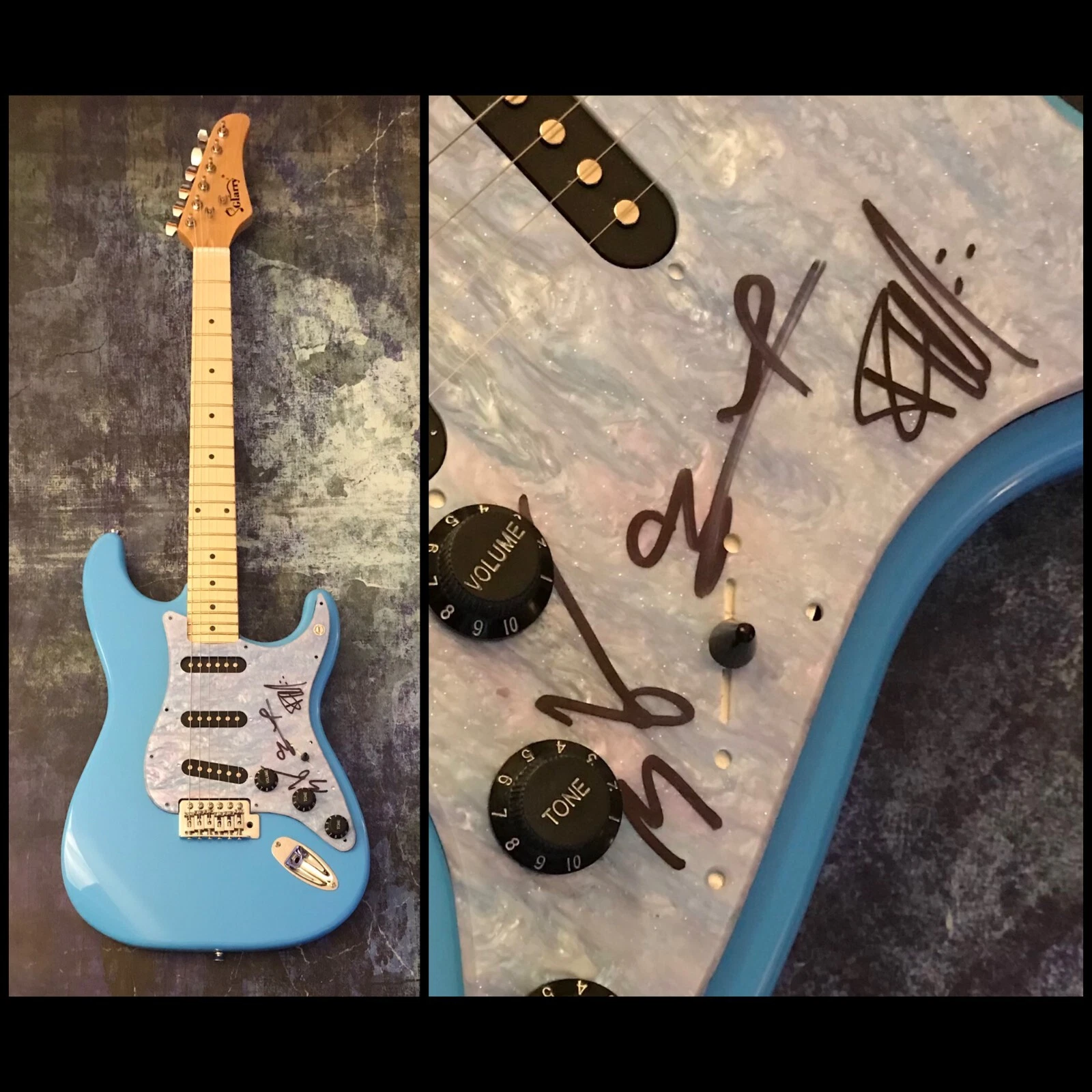 GFA Everywhere I Go x3 Band * HOLLYWOOD UNDEAD * Signed Electric Guitar H7 COA
