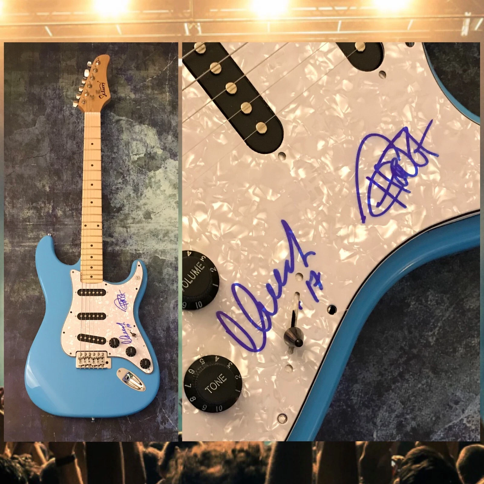 GFA Up in Smoke * CHEECH & CHONG * Signed Electric Guitar PROOF C4 COA

