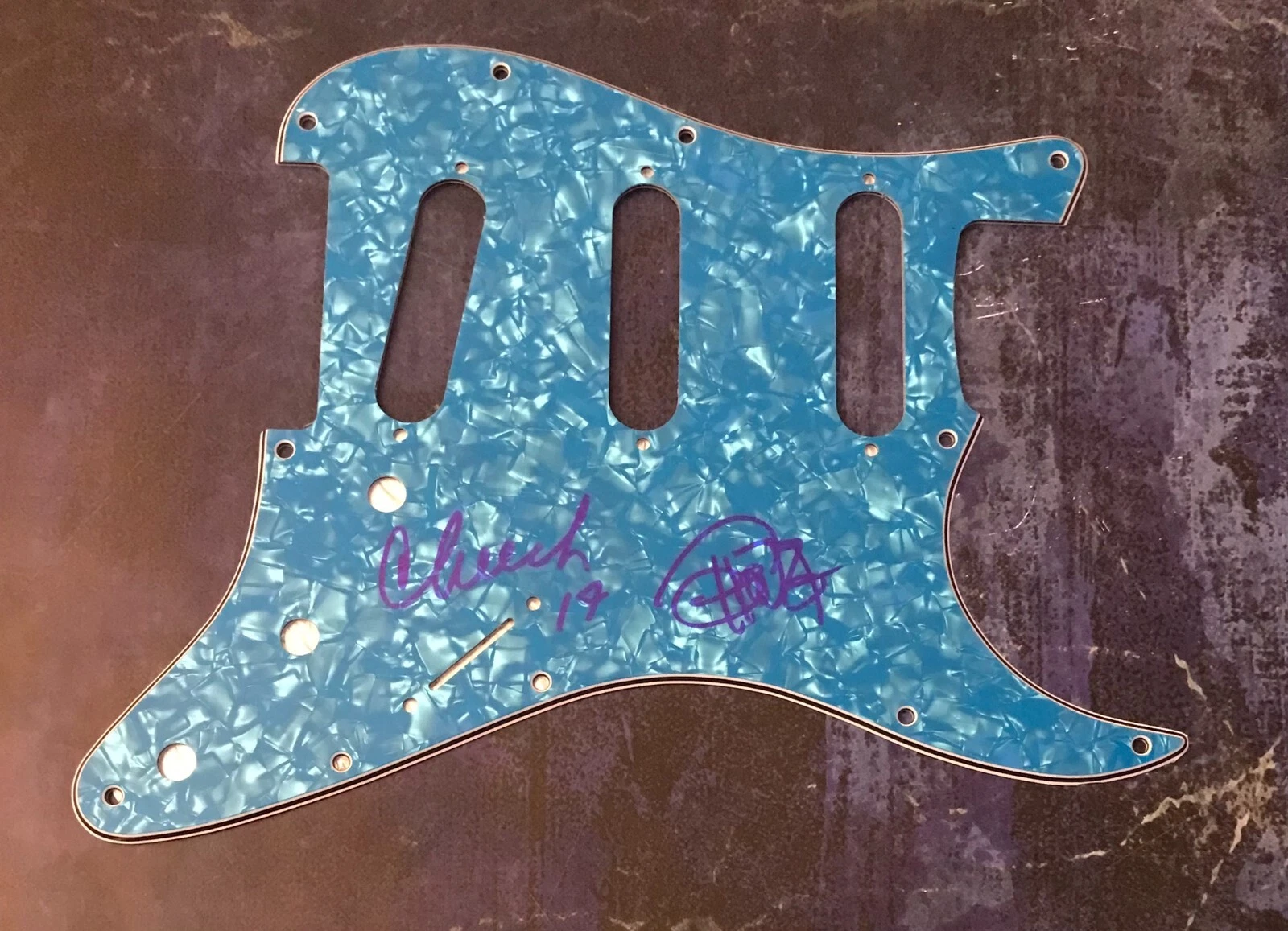 GFA Up in Smoke * CHEECH & CHONG * Signed Electric Pickguard PROOF AD4 COA
