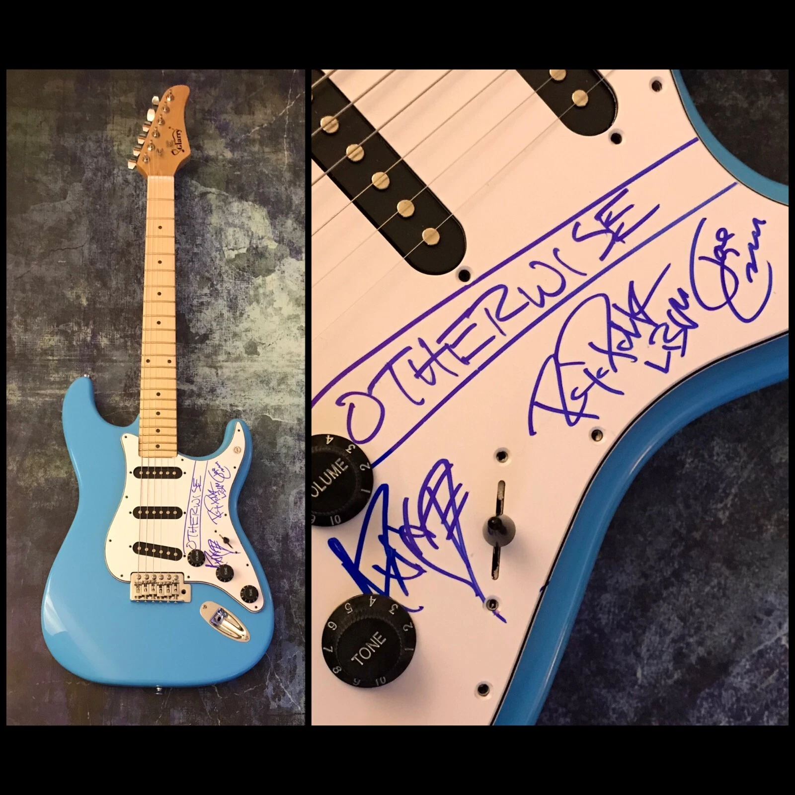 GFA Adrian Patrick x4 Band * OTHERWISE * Signed Electric Guitar PROOF COA
