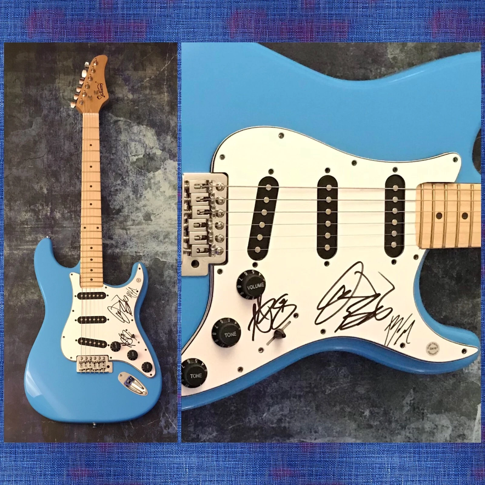GFA Dustin Bates x3 Vessels * STARSET * Band Signed Electric Guitar PROOF S7 COA
