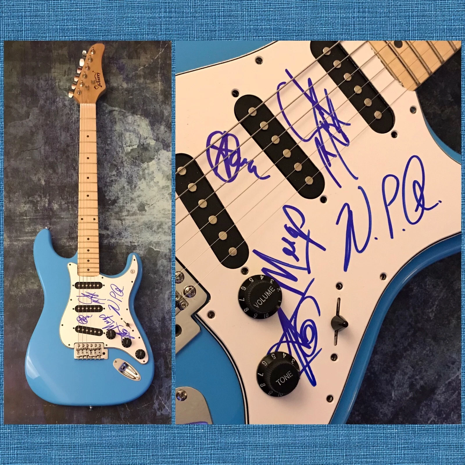 GFA Aaron Nordstrom x5 Band * GEMINI SYNDROME * Signed Electric Guitar G5 COA
