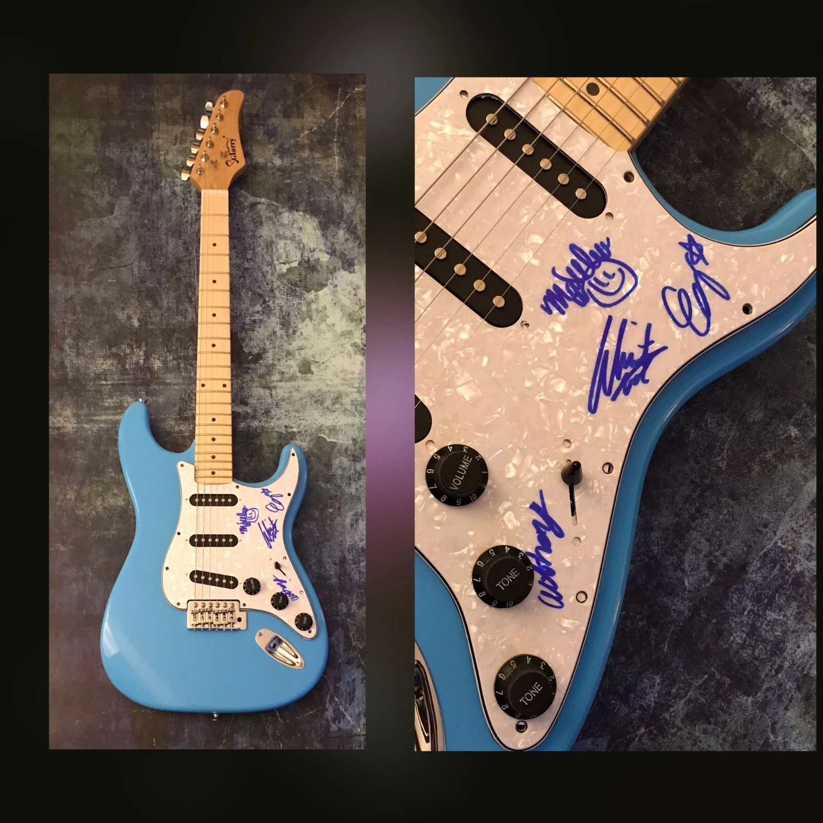 GFA Matthew Terry x4 Band * SUMMER SALT * Signed Electric Guitar PROOF S5 COA
