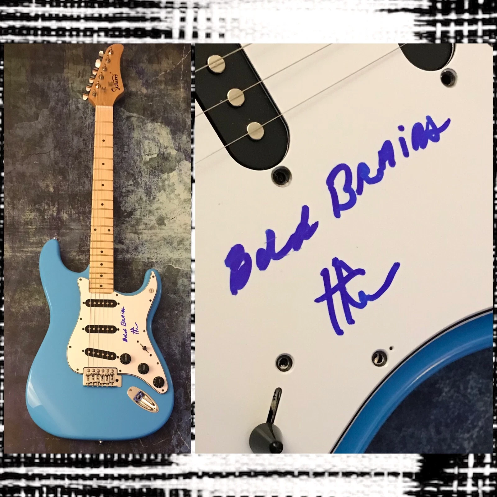 GFA Bad Brains I Against I * H.R. HUMAN RIGHTS * Signed Electric Guitar HR5 COA
