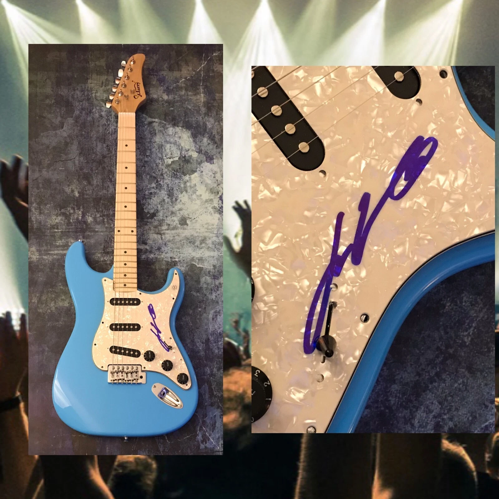 GFA Grease Summer Nights * JOHN TRAVOLTA* Signed Electric Guitar COA
