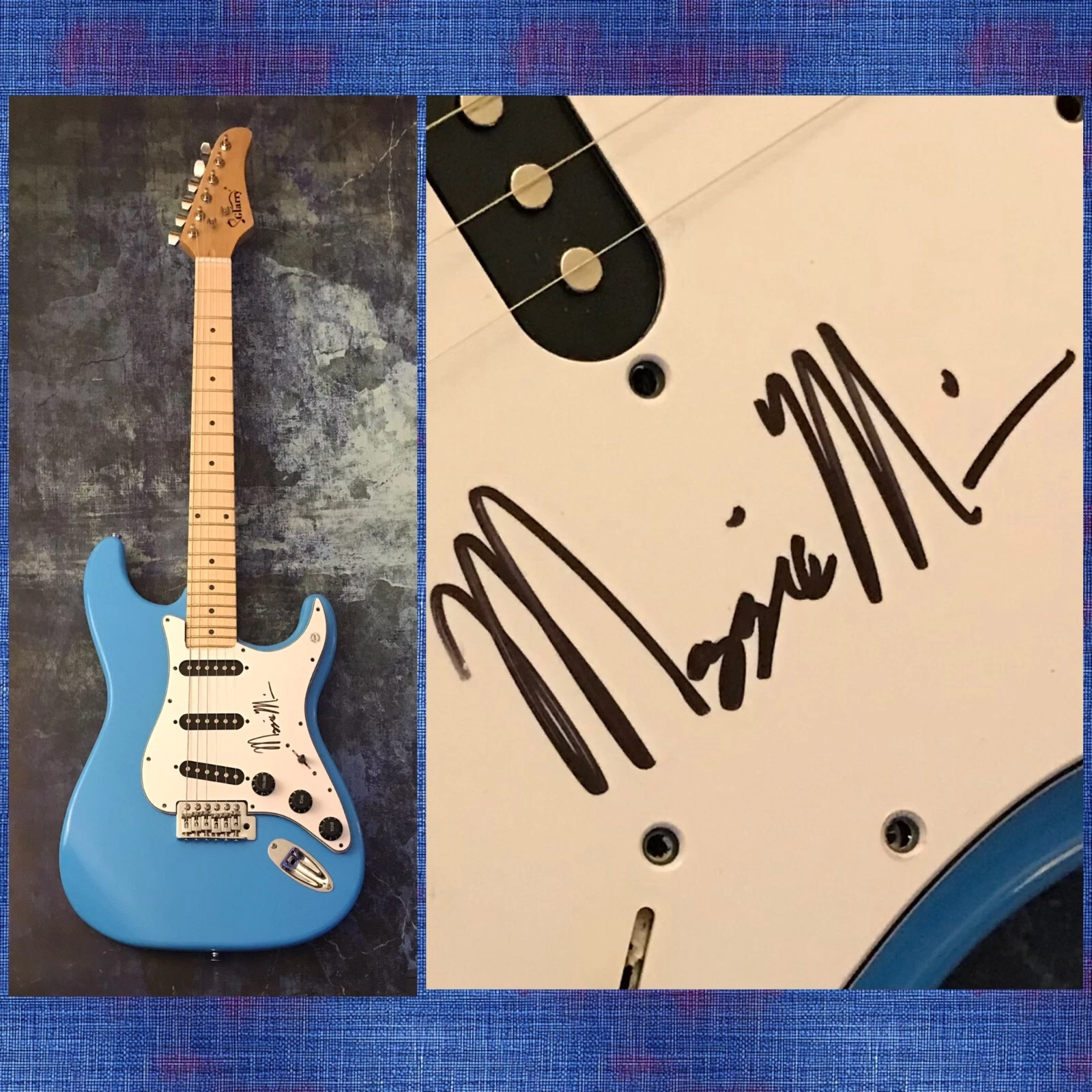 GFA whatdoIsay? Am I Drowning * MAGGIE MILES * Signed Electric Guitar M5 COA
