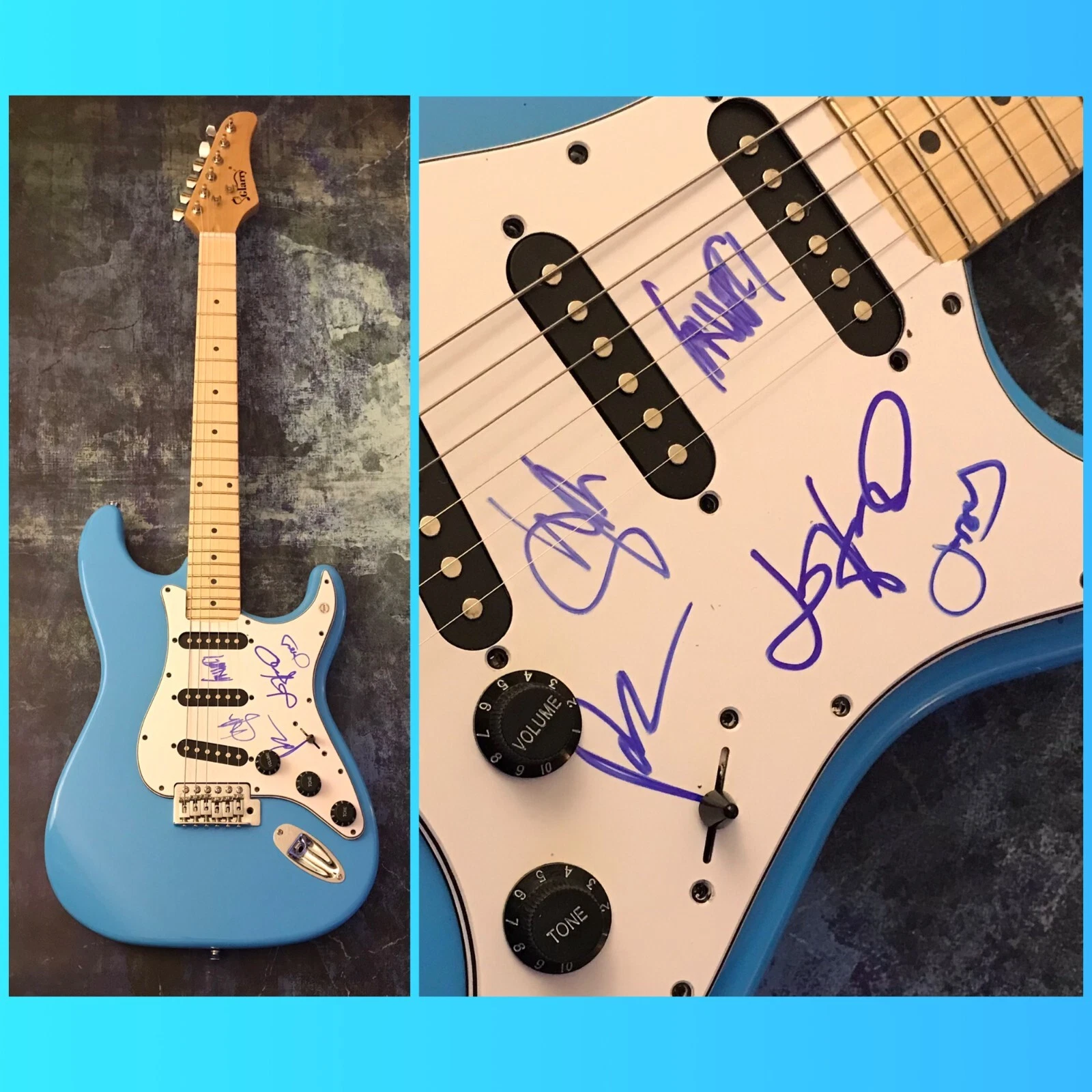 GFA John O'Callaghan x5 Band * THE MAINE * Signed Electric Guitar COA
