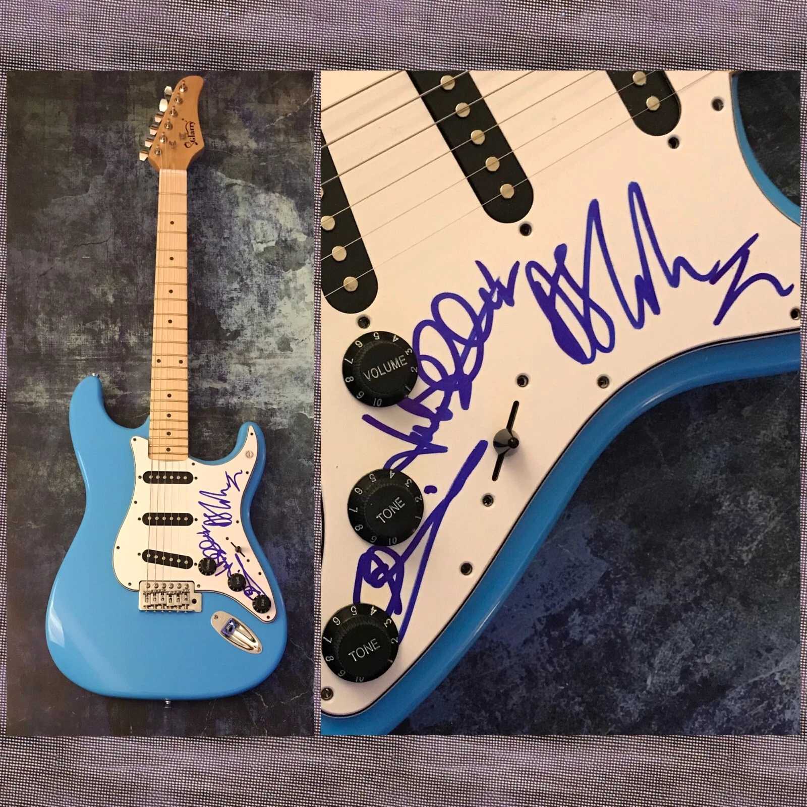 GFA Luke Spiller, Gethin & Adam * THE STRUTS * Band Signed Electric Guitar COA
