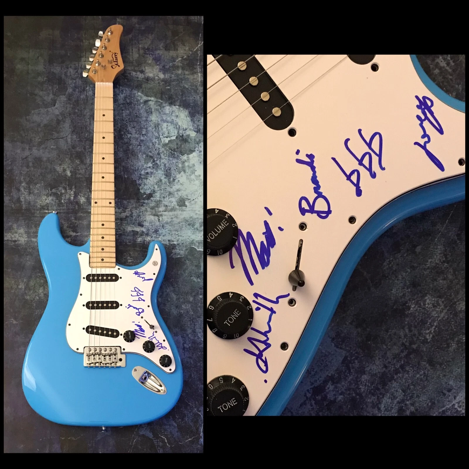 GFA Brendan B. Brown x5 Band * WHEATUS * Signed Electric Guitar PROOF W6 COA
