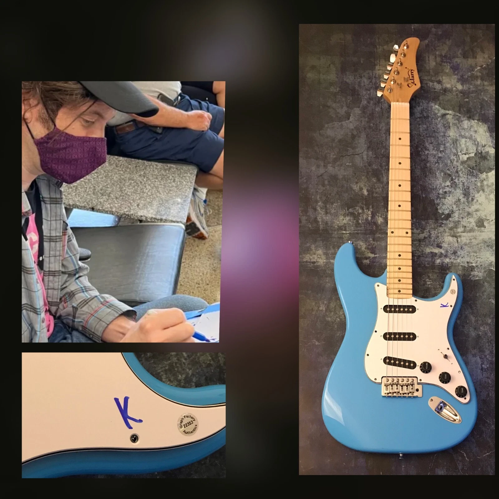 GFA Pretty Pimpin Star * KURT VILE * Signed Electric Guitar PROOF K4 COA
