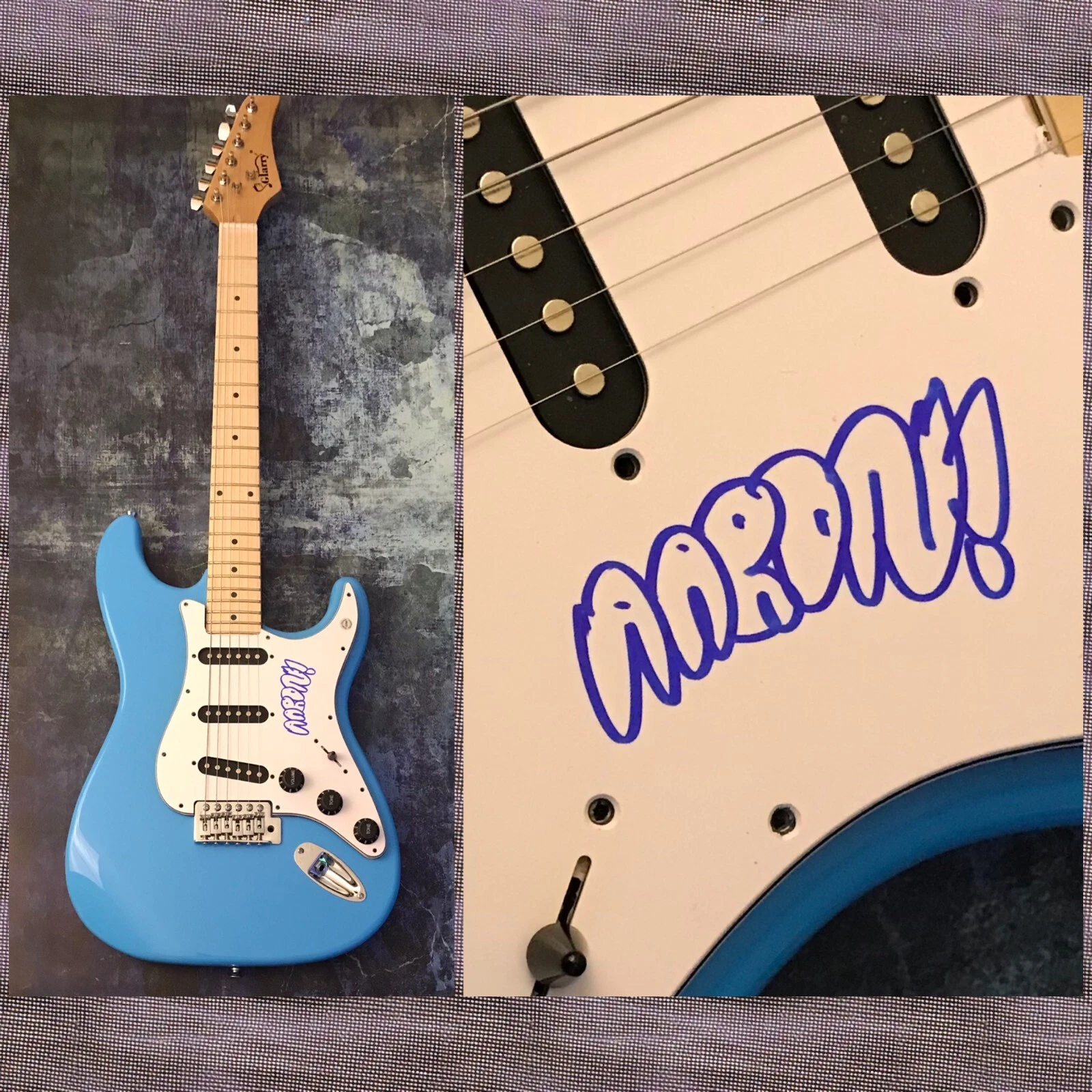 GFA Porches Band Singer & Guitarist * AARON MAINE * Signed Electric Guitar COA
