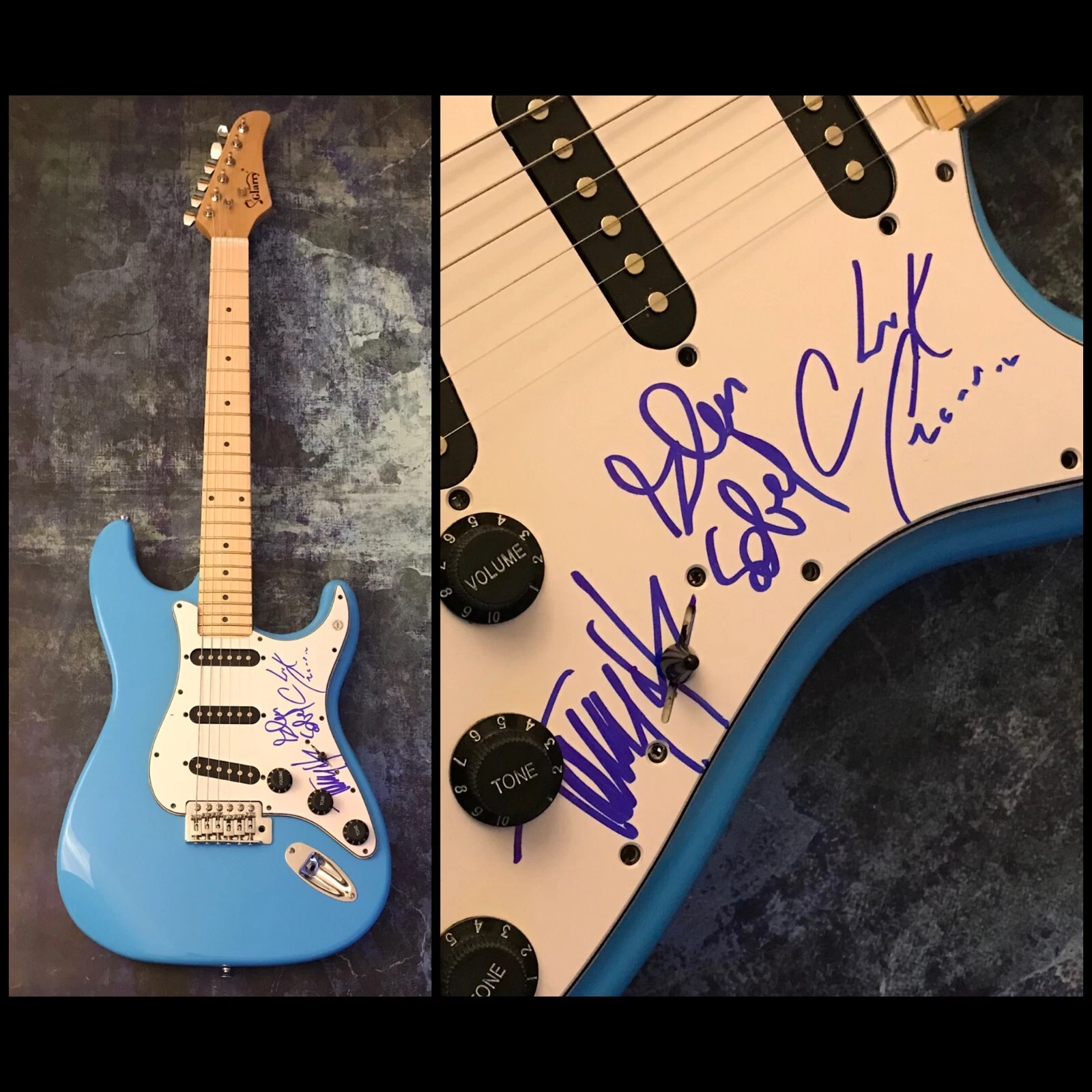 GFA Tommy, Glen & Chuck x3 * ALICE COOPER BAND * Signed Electric Guitar A5 COA
