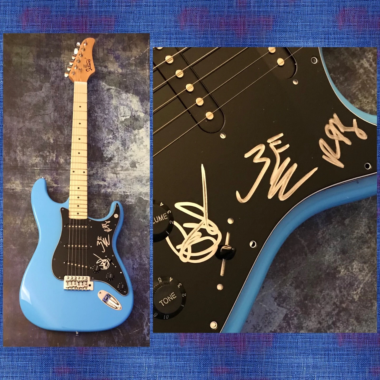 GFA Lanterns Easy Ryan Lott x3 Band * SON LUX * Signed Electric Guitar S5 COA
