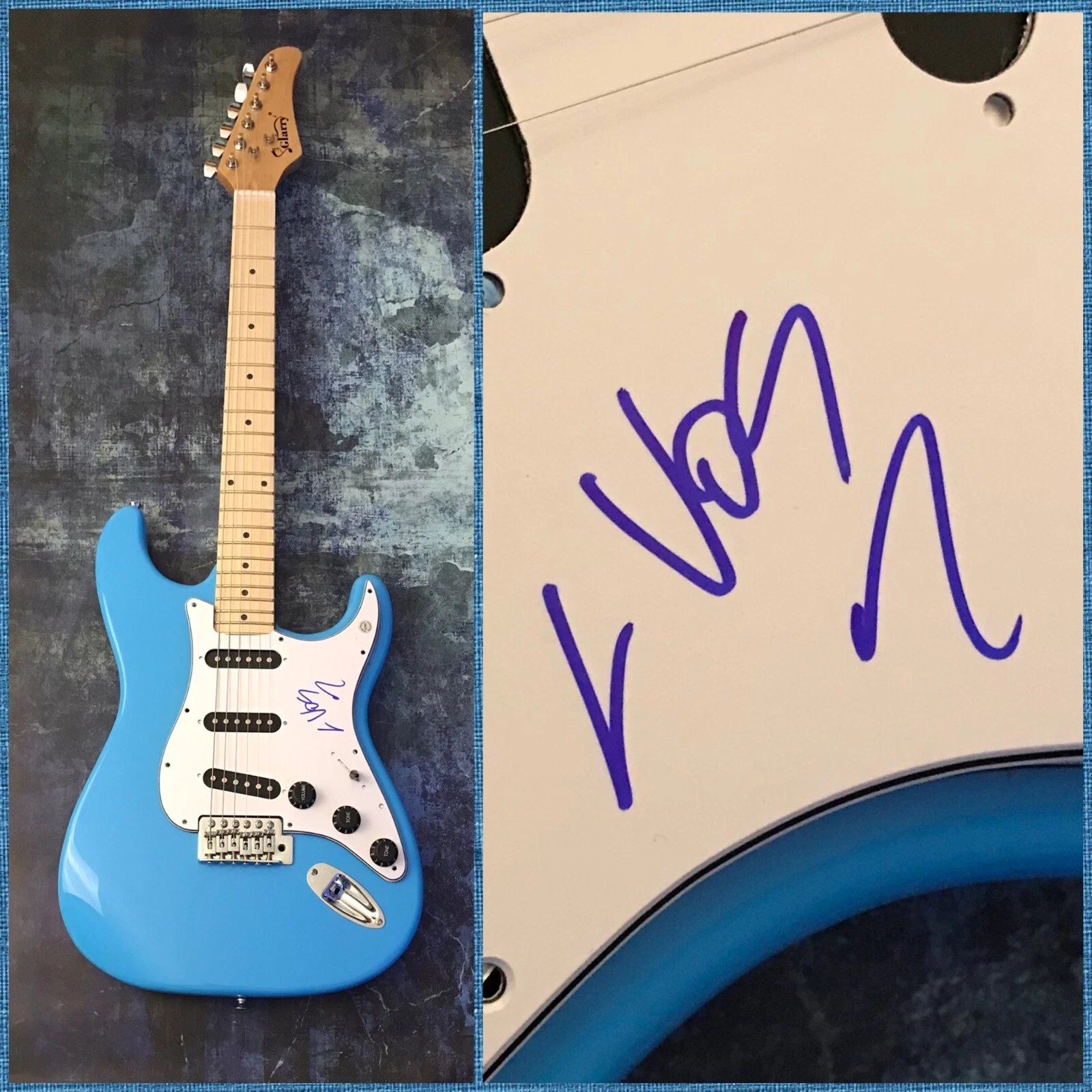 GFA The Record Company * CHRIS VOS * Signed Electric Guitar PROOF C5 COA
