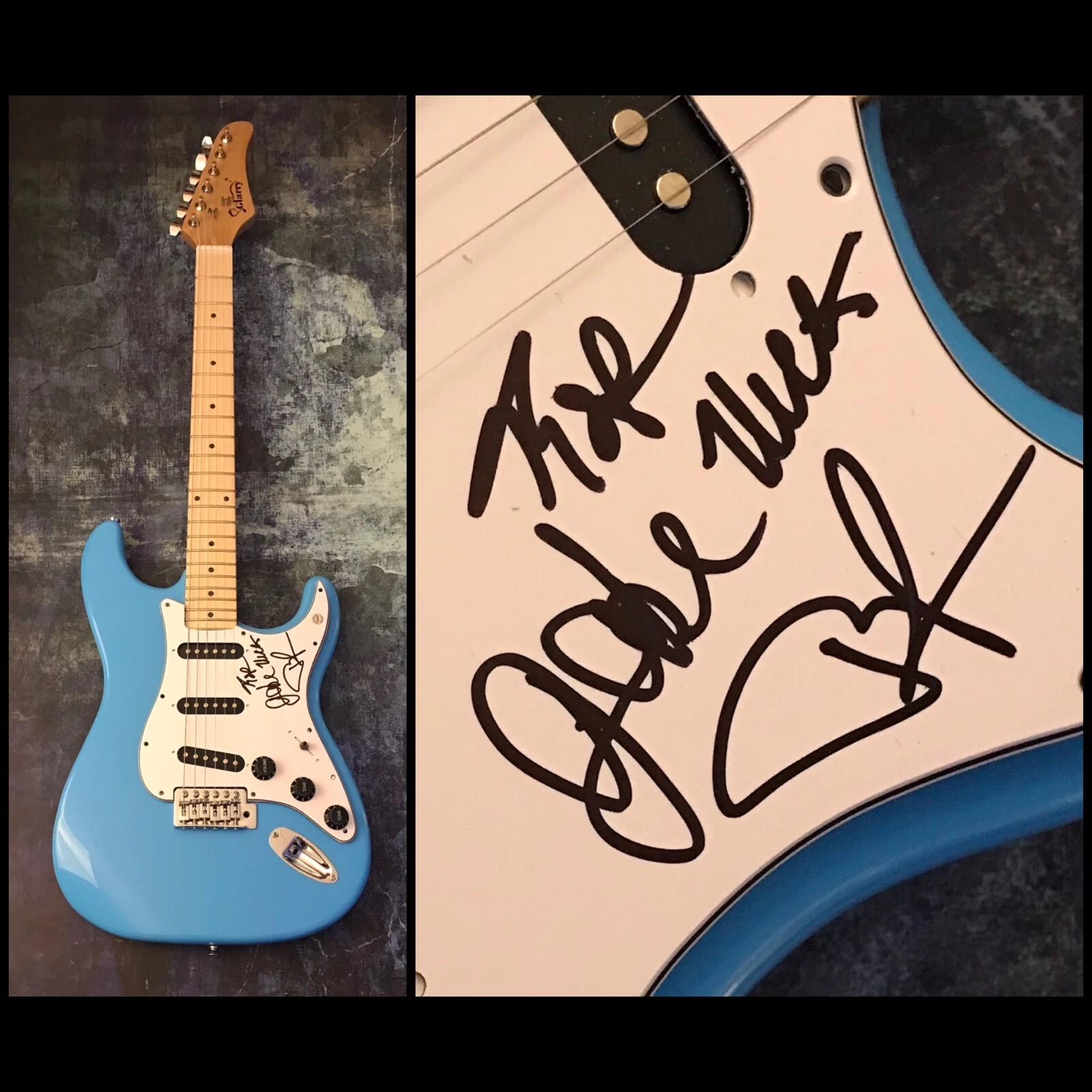 GFA Gabe Saporta x4 Band * MIDTOWN * Signed Electric Guitar PROOF M5 COA
