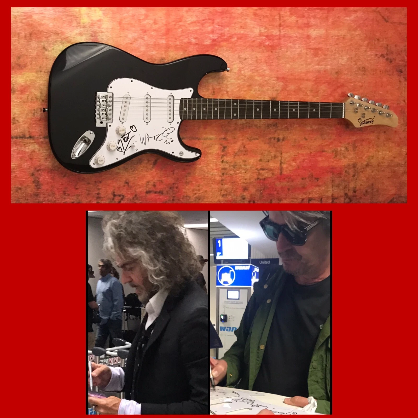 New ListingGFA Wayne Coyne & Steven * THE FLAMING LIPS * Band Signed Electric Guitar COA
