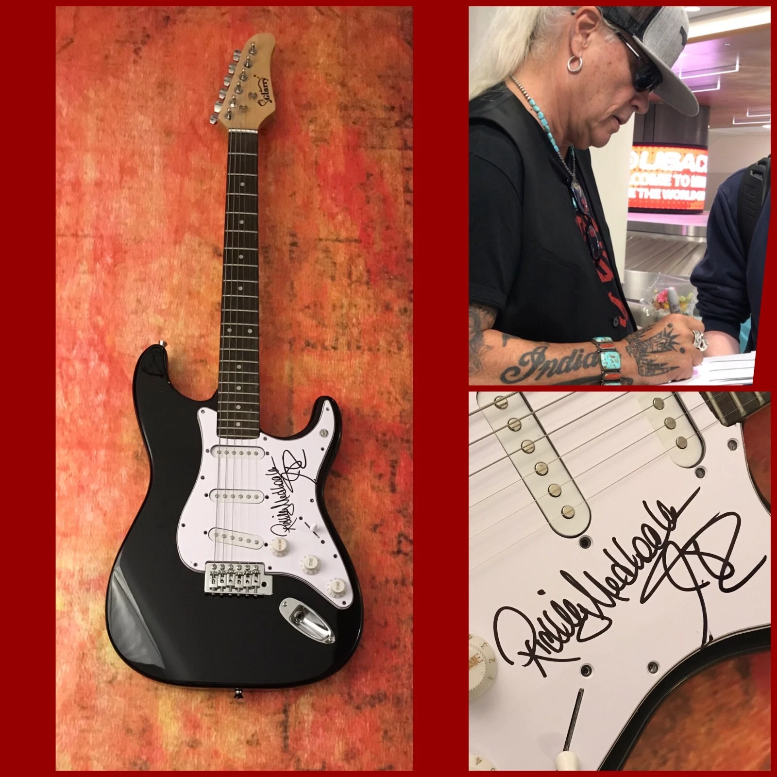 New ListingGFA Johnny Van Zant & Rickey * LYNYRD SKYNYRD* Band Signed Electric Guitar COA
