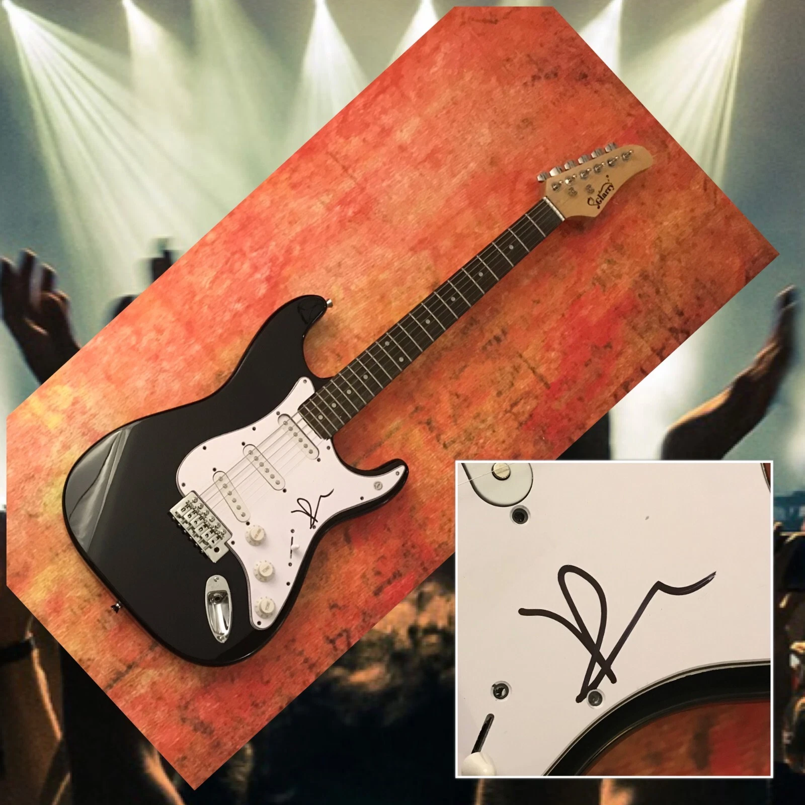 New ListingGFA Death Cab for Cutie * BEN GIBBARD * Signed Electric Guitar COA
