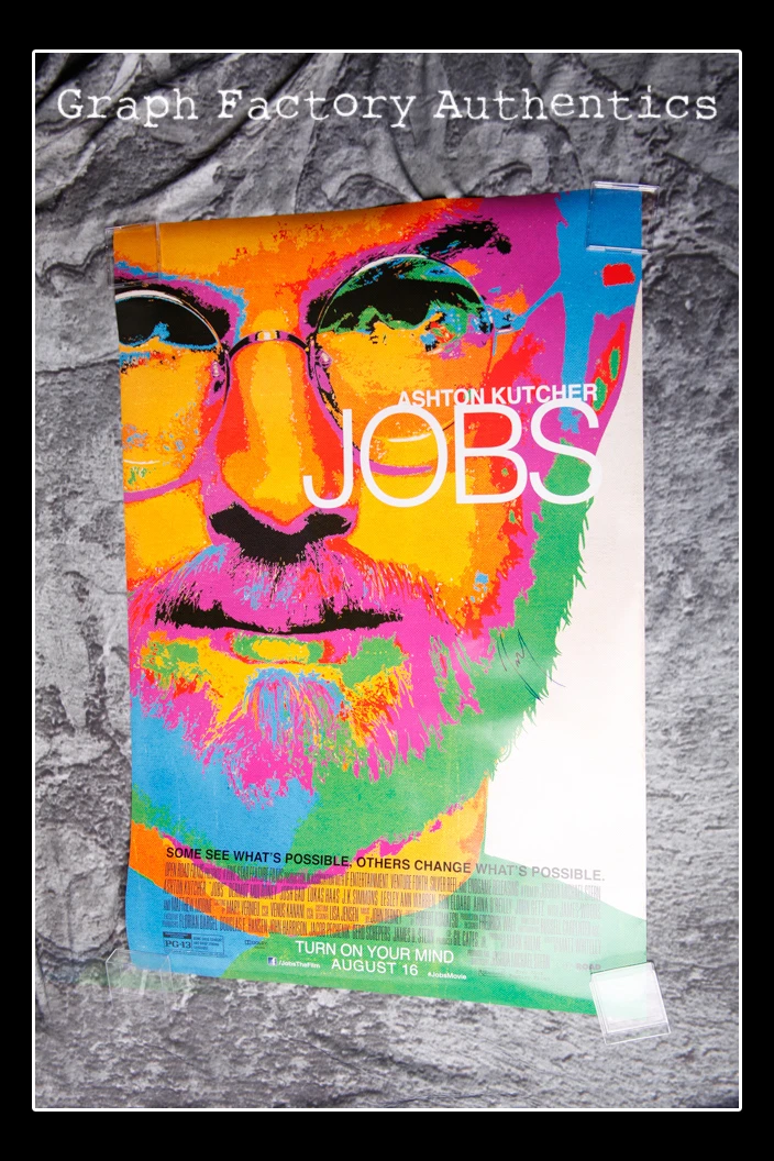 GFA Job Steve Wozniak * JOSH GAD * Signed Full Size Movie Poster J1 COA
