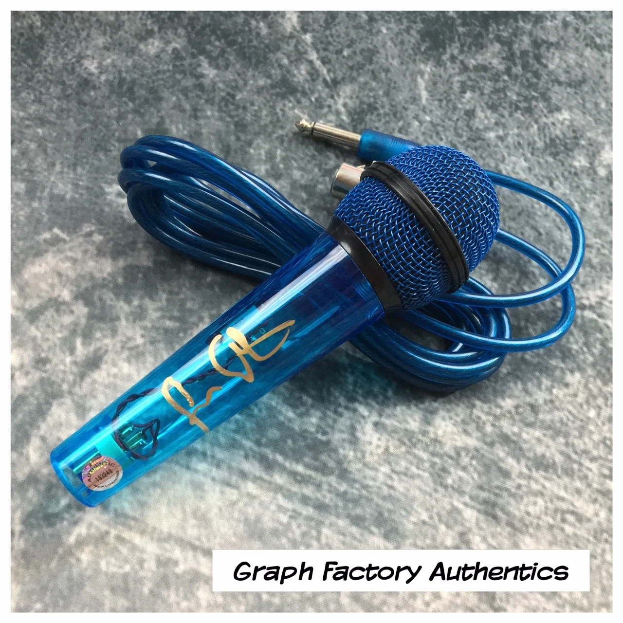 GFA ELECTRO DJ DUBSTEP * FERRY CORSTEN * SIGNED MICROPHONE F1 COA COLLECTIBLE MEMORABILIA