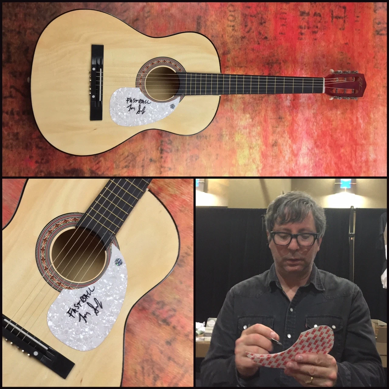 GFA Fastball Lead Singer * TONY SCALZO * Signed Acoustic Guitar PROOF A COA
