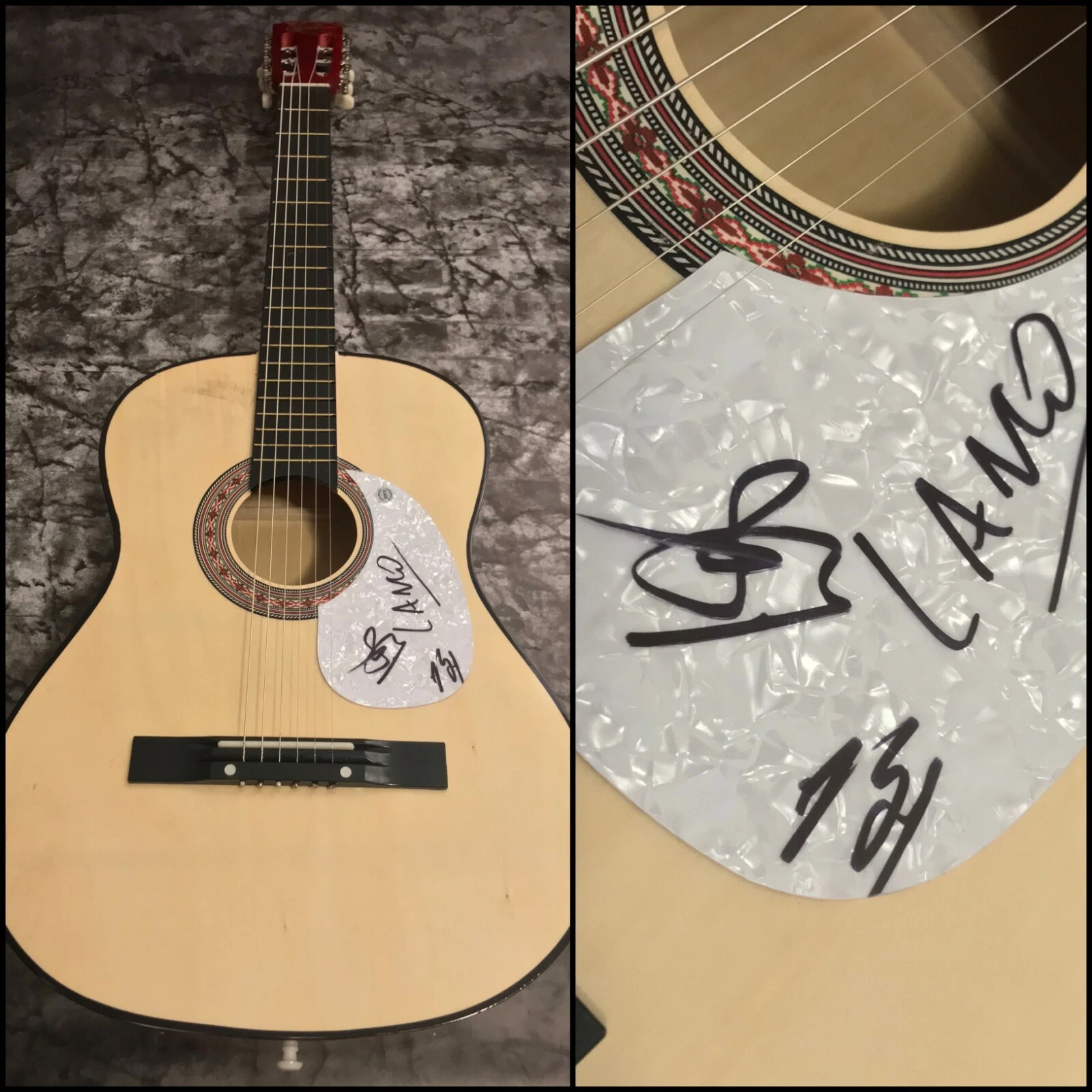 GFA Brandon Lancaster & Chandler * LANCO * Band Signed Acoustic Guitar L2 COA
