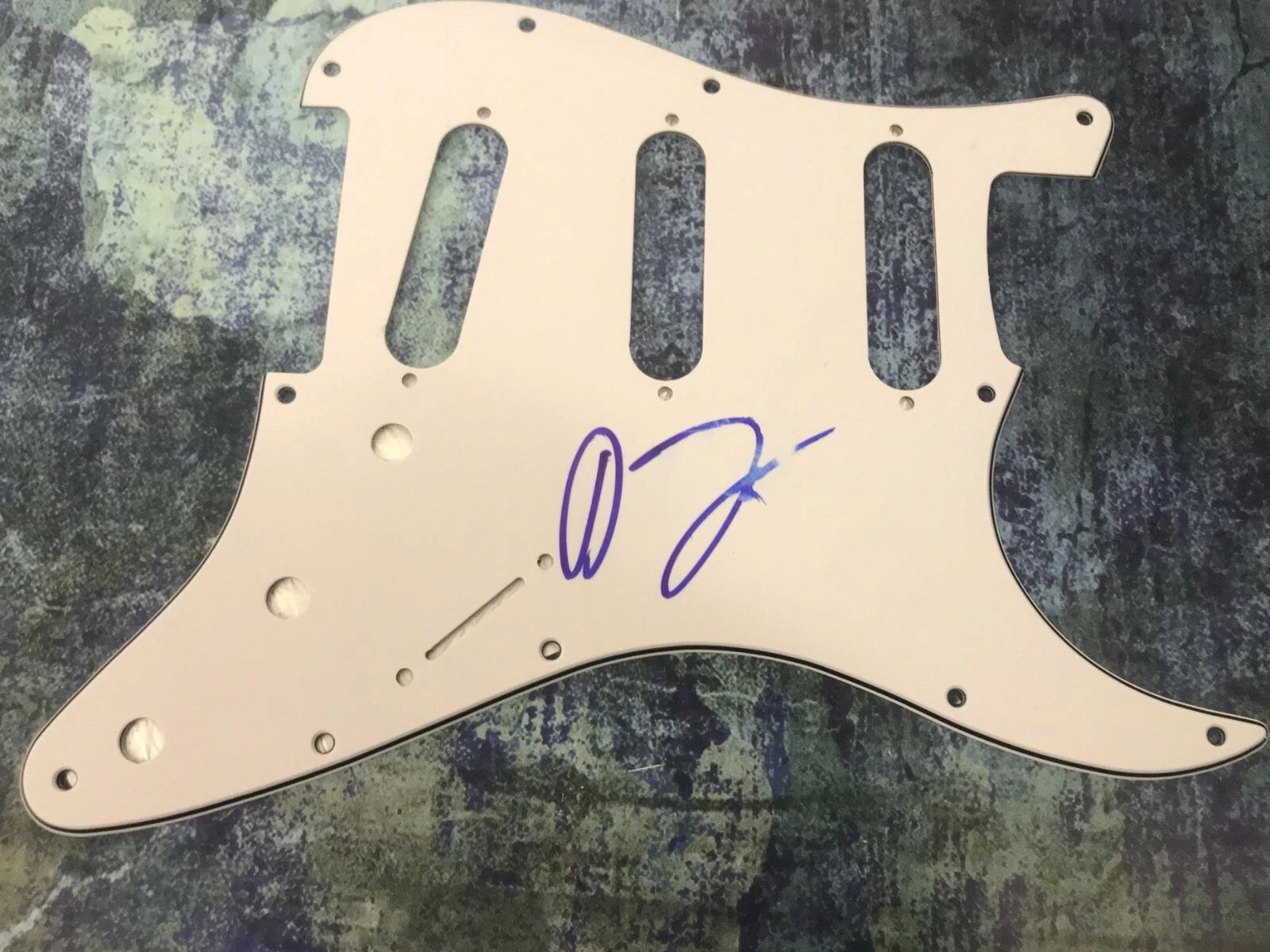 GFA Babylon White Ladder * DAVID GRAY * Signed Electric Guitar Pickguard AD2 COA
