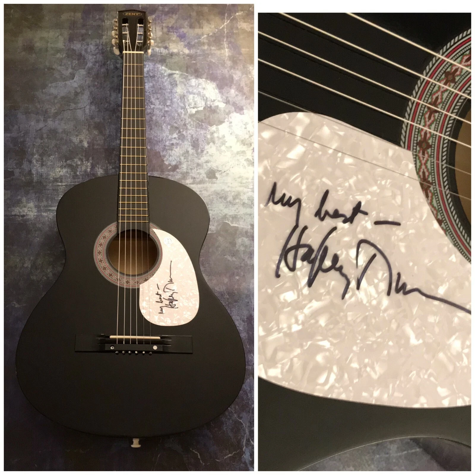 GFA American Stranger * HAPPY TRAUM * Signed Acoustic Guitar COA
