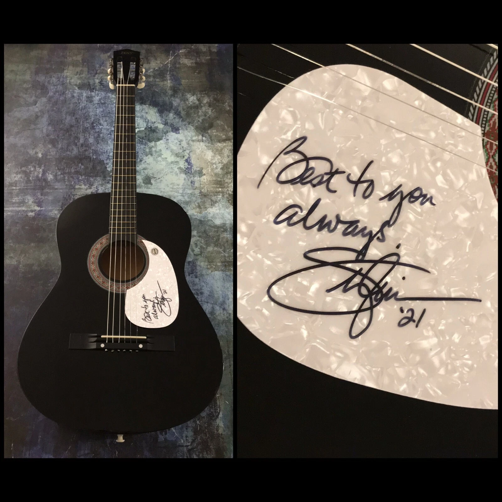 GFA Country Star Nobody Drifter * SYLVIA HUTTON * Signed Acoustic Guitar S2 COA
